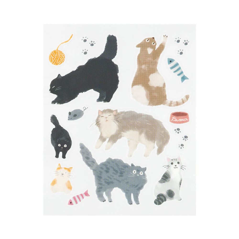 Glossy Transfersticker Cat