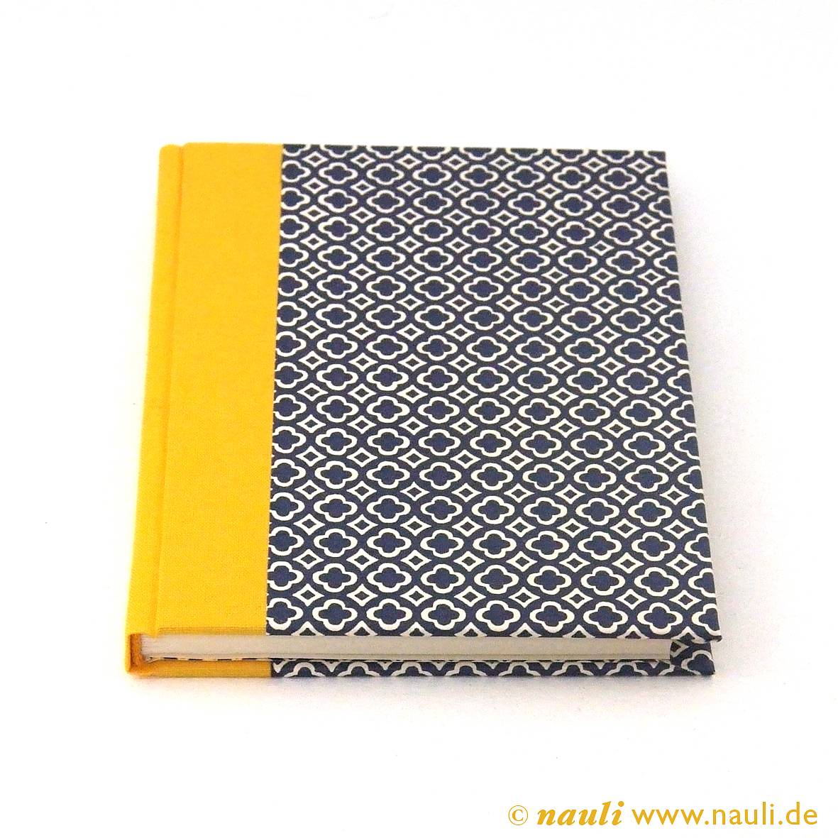 Adressbuch DIN A6 blau gelb quatrefoil - Image 3