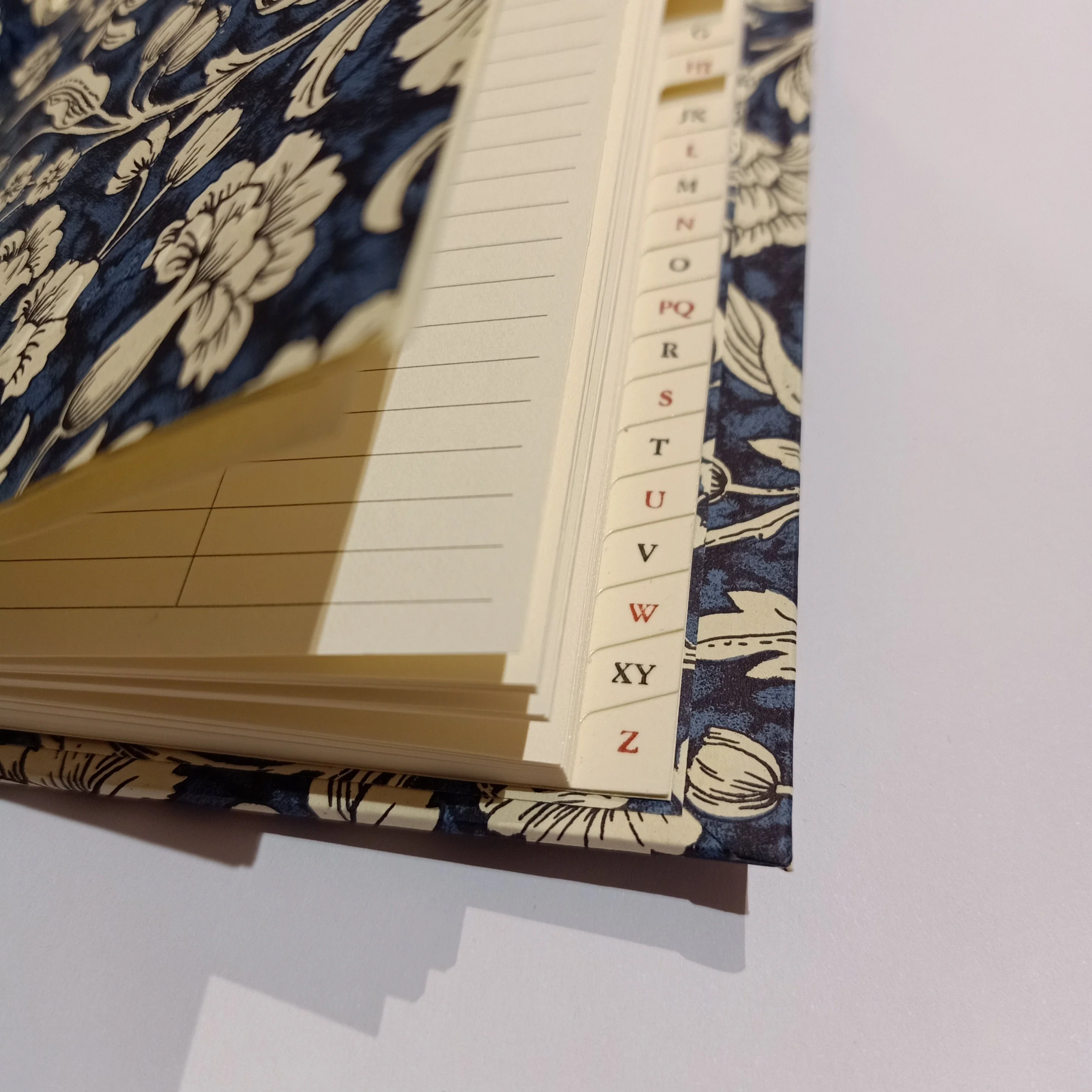 Adressbuch DIN A6 Renaissance Blumen blau - Image 2