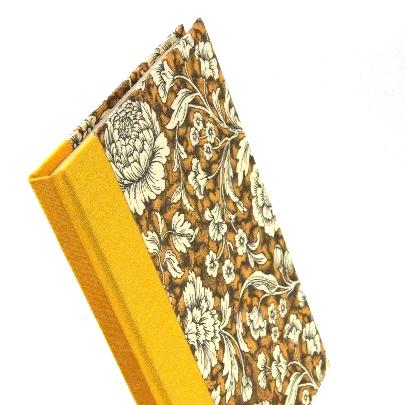 Adressbuch DIN A6 Renaissance Blumen braun gelb - Image 4