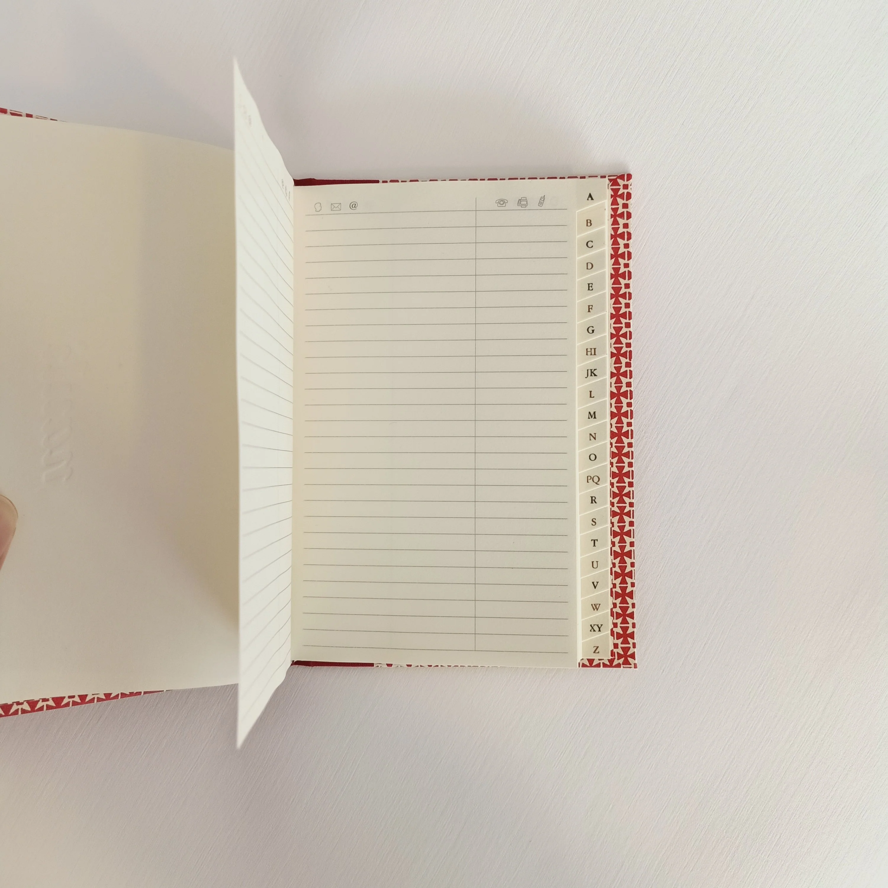 Adressbuch DIN A6 Zackenstern rot - Image 2