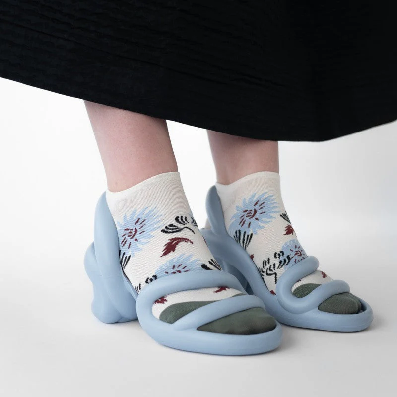 Ankle Socks Flowers Natural - Image 3