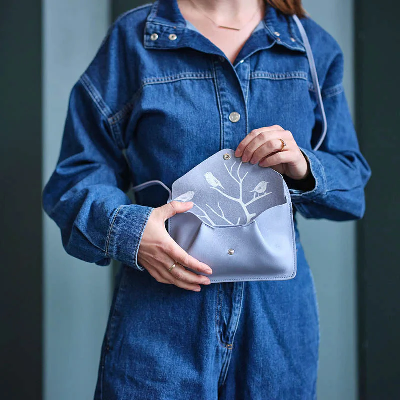 Backing Vocals kleine Ledertasche lavender - Image 3