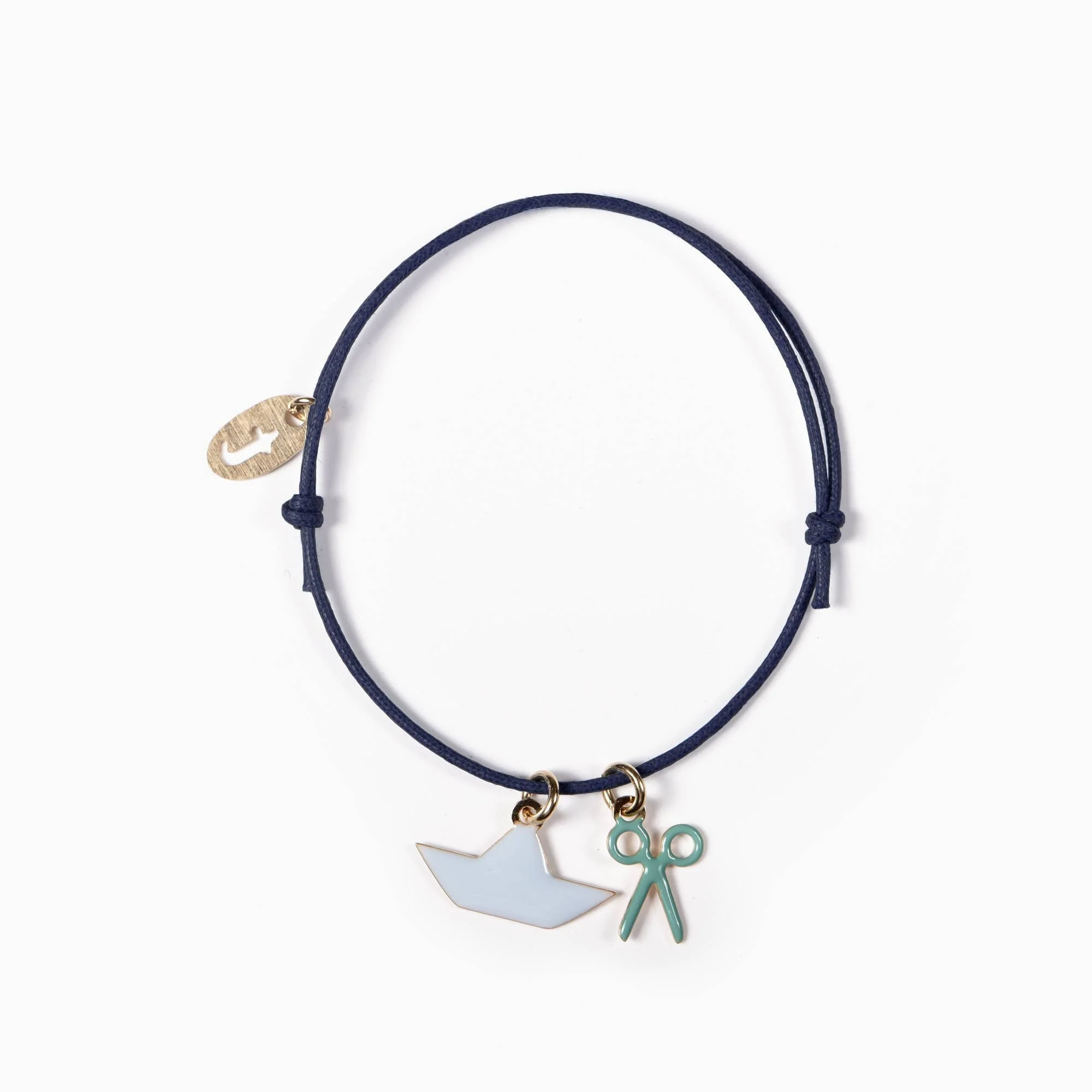 Armband Origamiboot und Schere