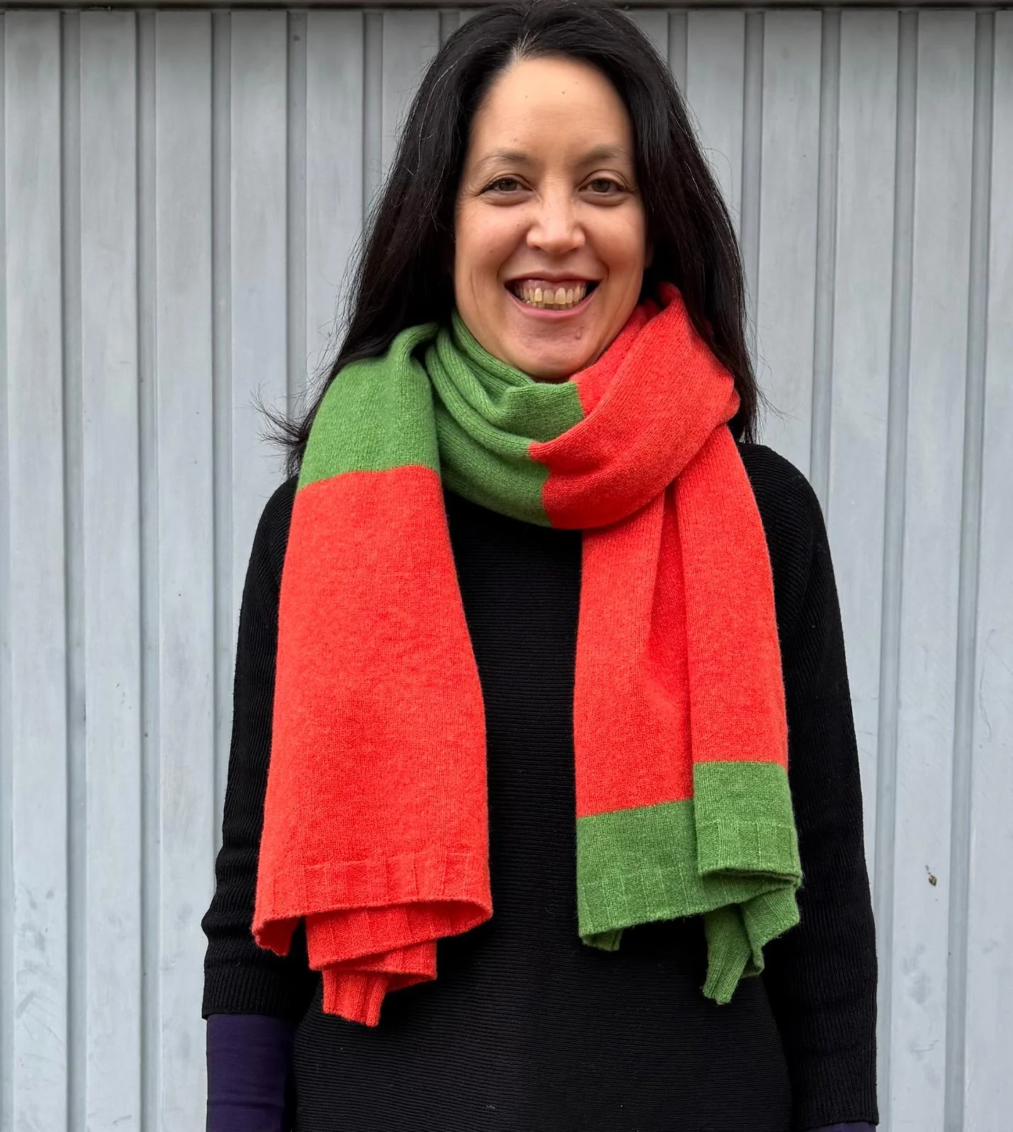 Bowden Colour Block Stole Water Lily