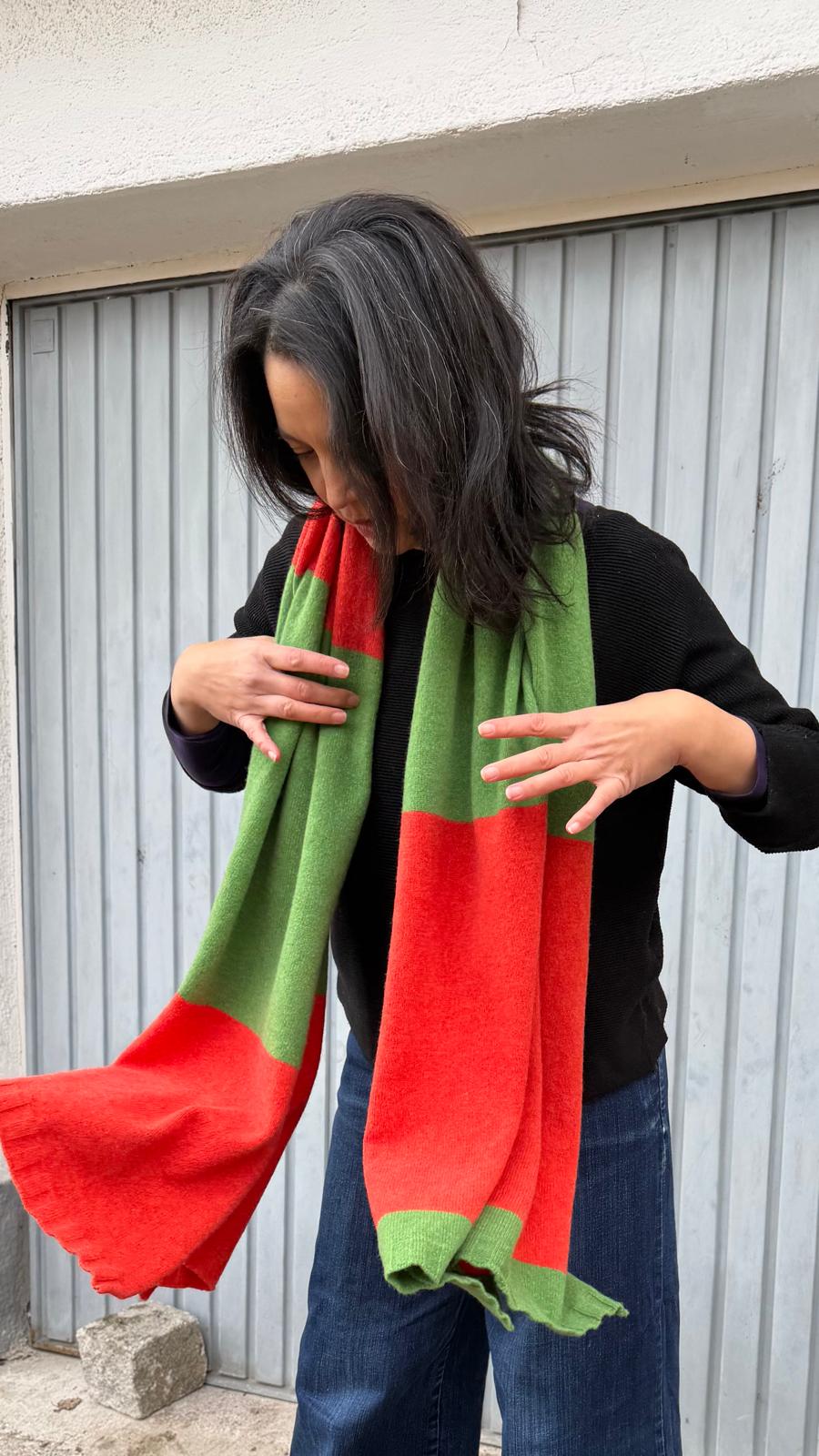 Bowden Colour Block Stole Water Lily - Image 2