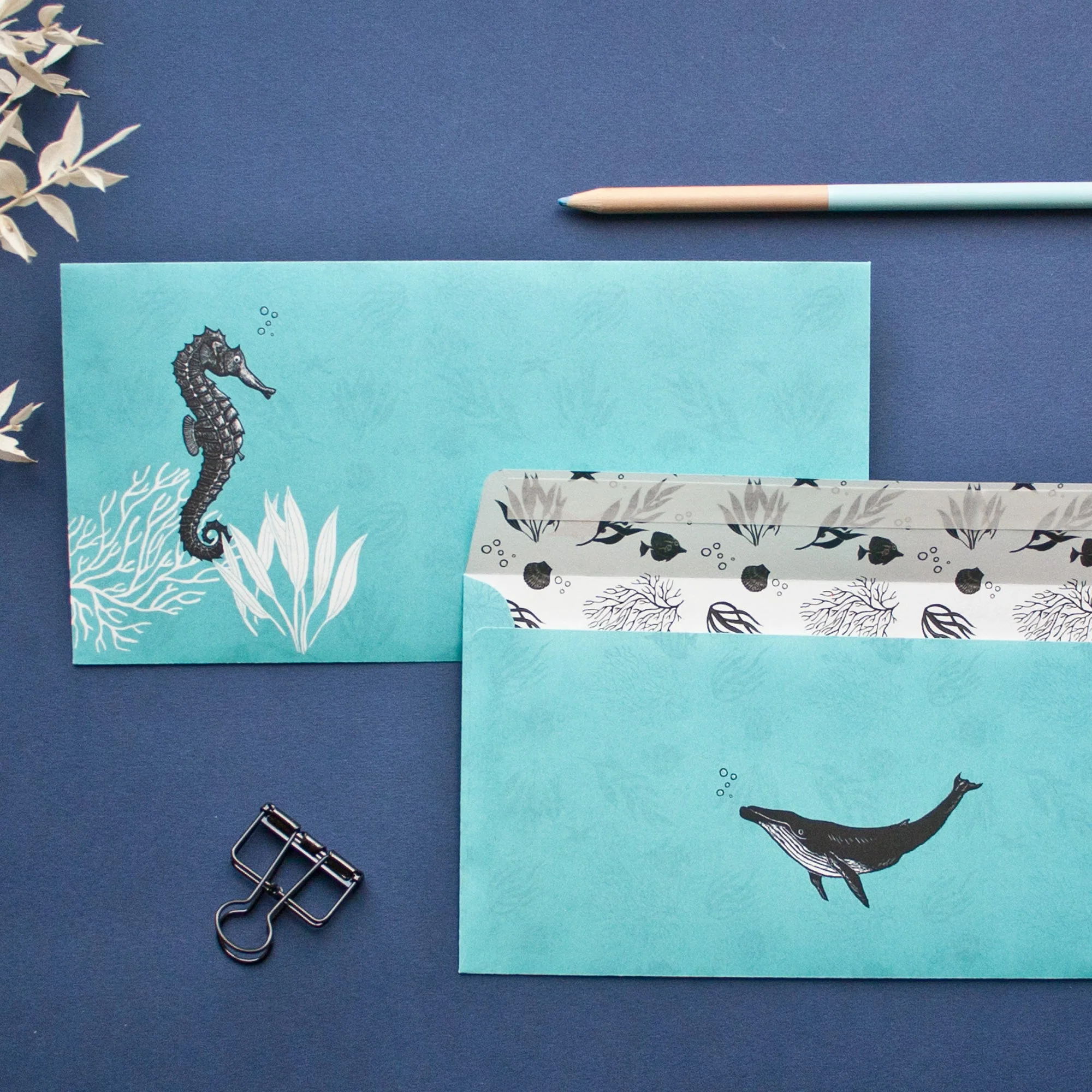 Briefpapier Set - Seepferd - Katja Rub - Image 3