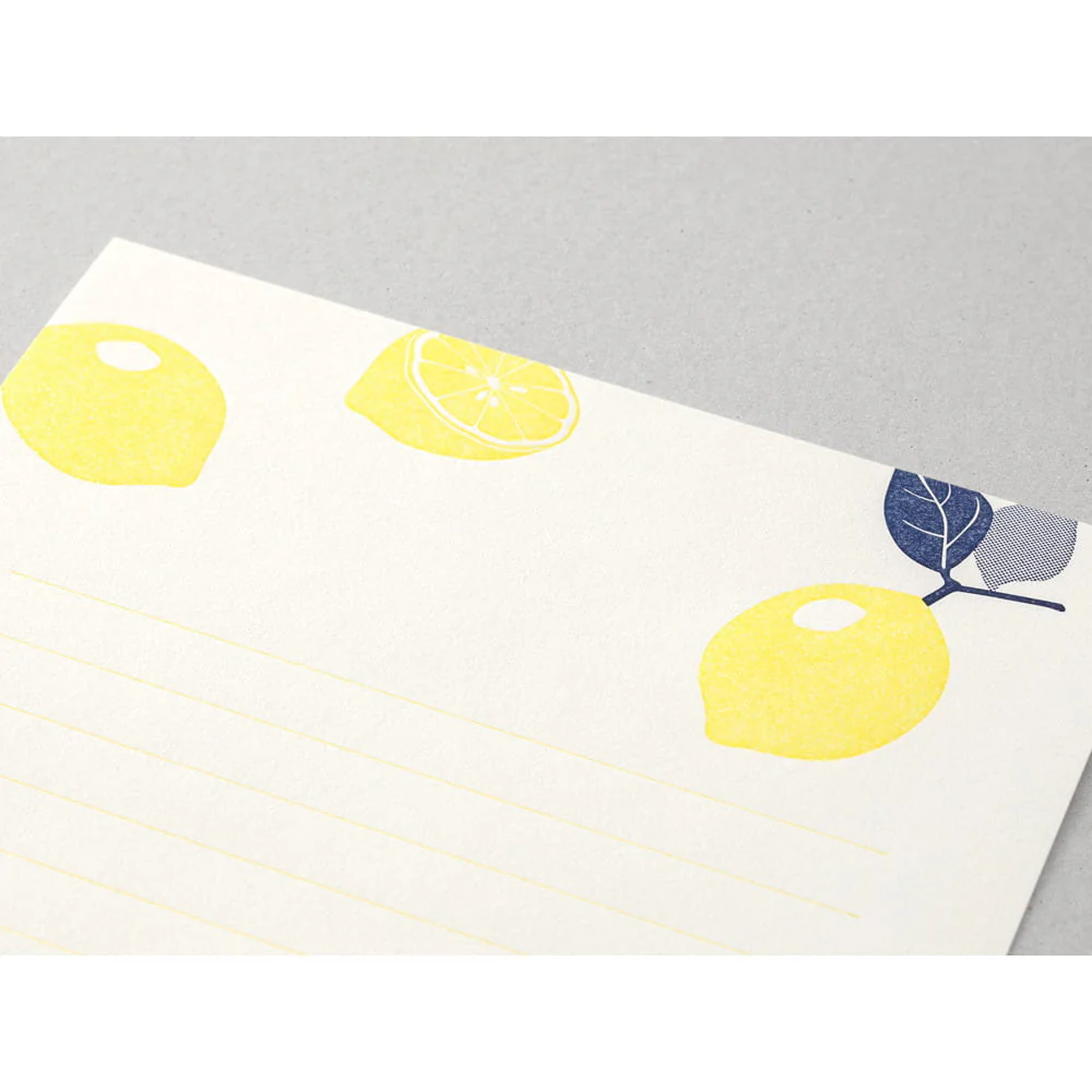 Briefpapier Zitronen - Letterpress - Image 3