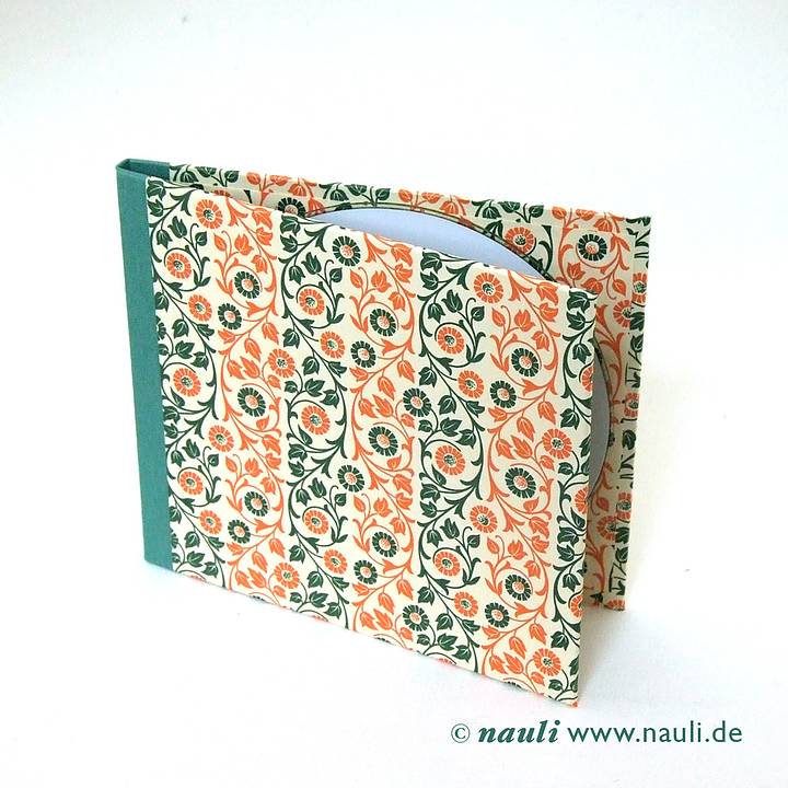 CD/ DVD Hülle floral grün orange