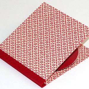 CD / DVD Hülle grafische Blumen rot