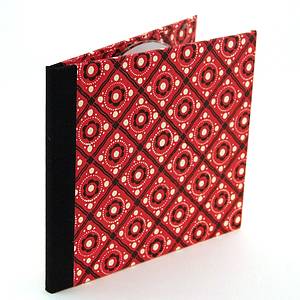CD/DVD Hülle Schürzenmuster rot schwarz