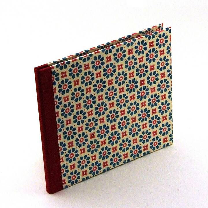 CD/ DVD Hülle Stempelblumen rot petrol - Image 3