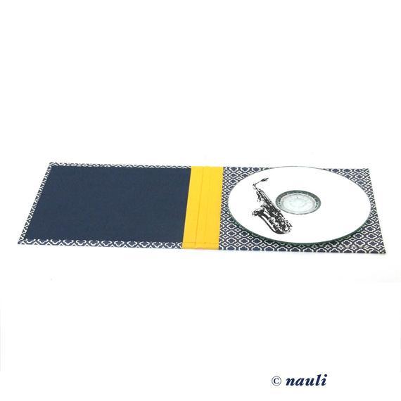 CD Hülle / DVD Verpackung - Quatrefoil blau gelb - Image 2