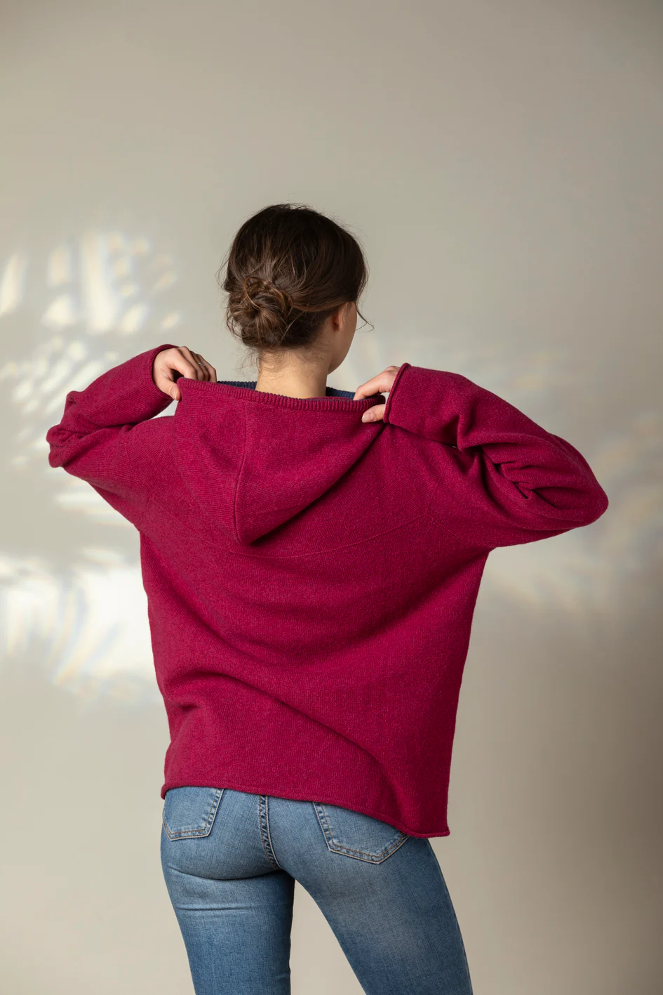 Unisex Pullover mit Kapuze - Corry Hoody Sweater Rosehip - Image 3