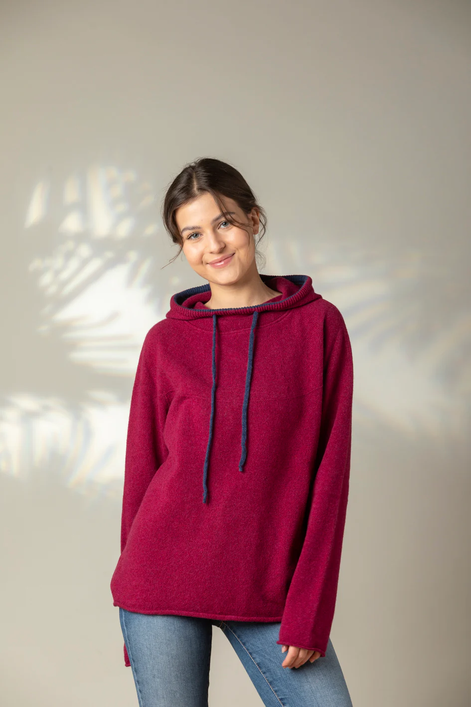 Unisex Pullover mit Kapuze - Corry Hoody Sweater Rosehip - Image 4