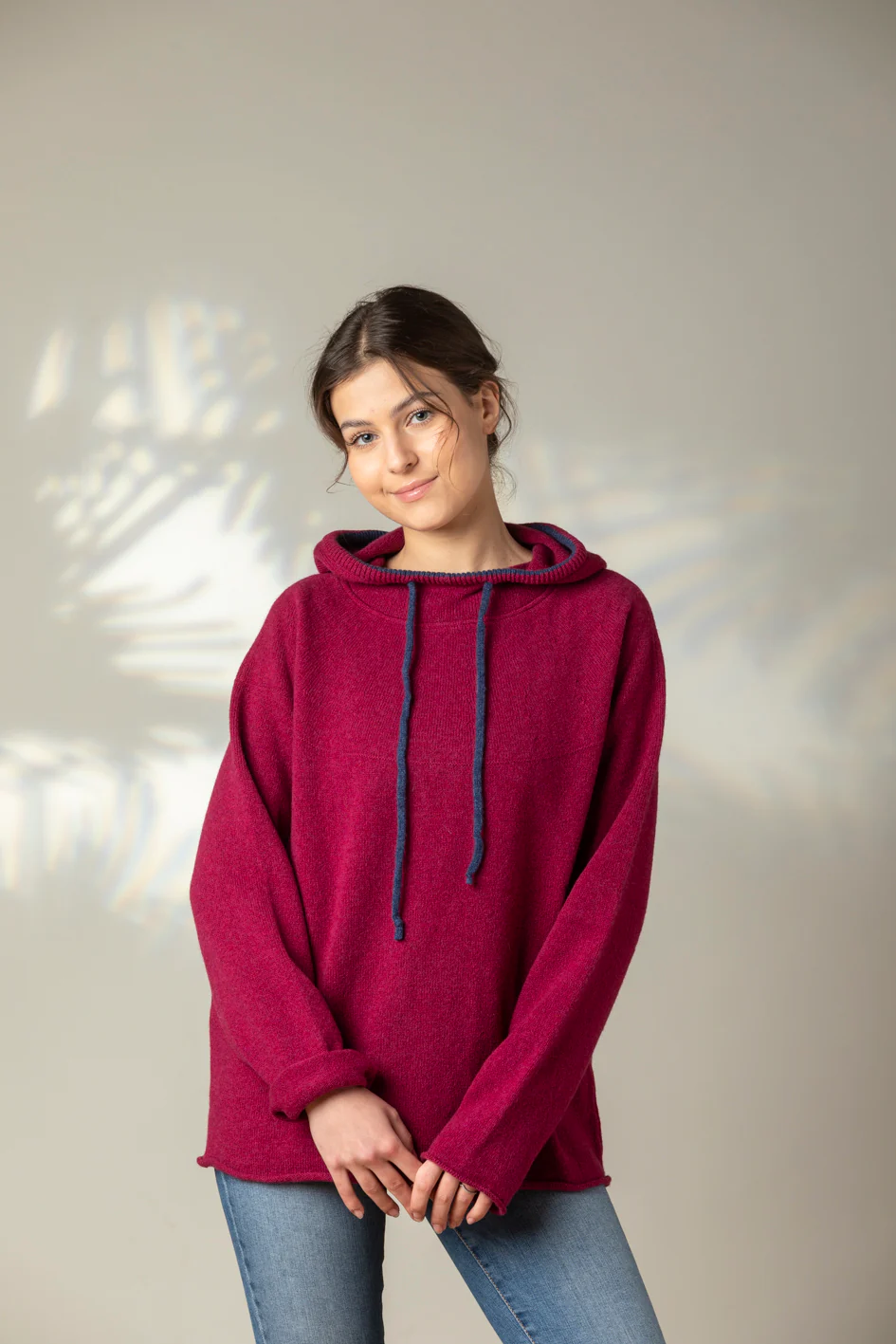 Unisex Pullover mit Kapuze - Corry Hoody Sweater Rosehip - Image 6