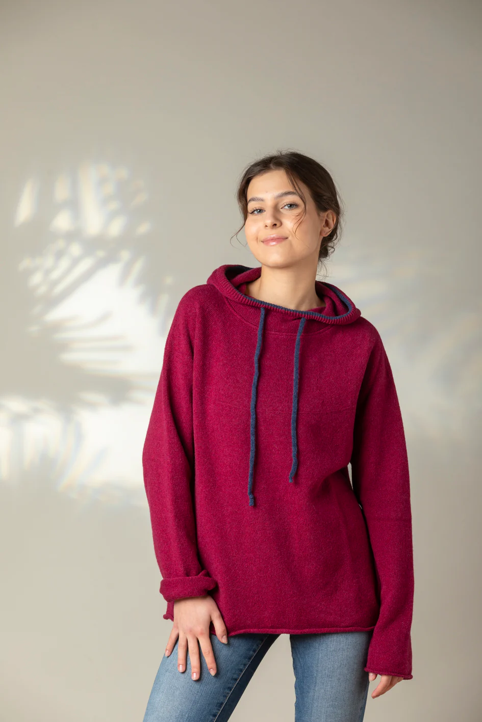 Unisex Pullover mit Kapuze - Corry Hoody Sweater Rosehip - Image 7