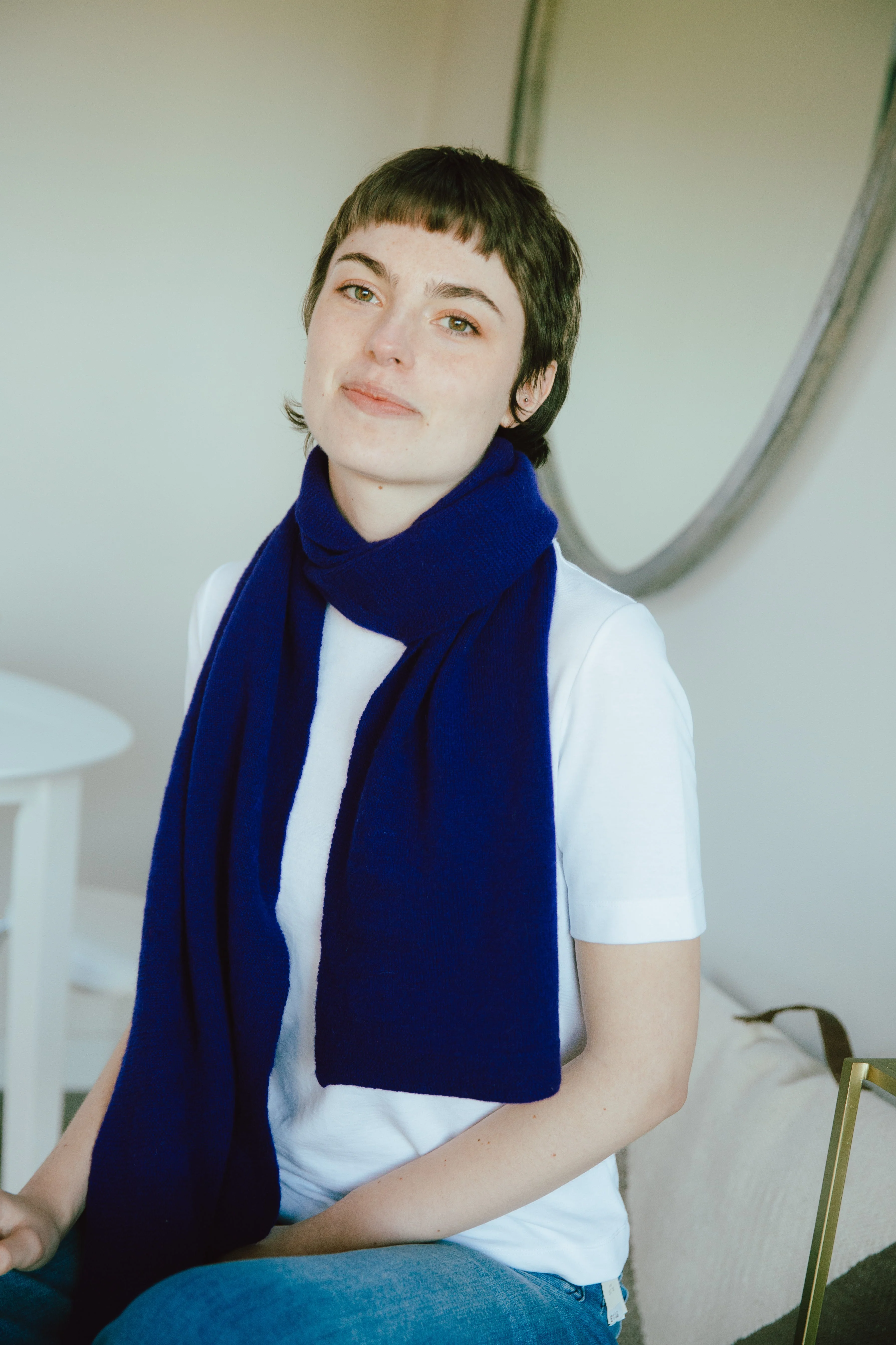 Schal aus Merinowolle | lilablau | Corry Scarf Nightfall - Image 3