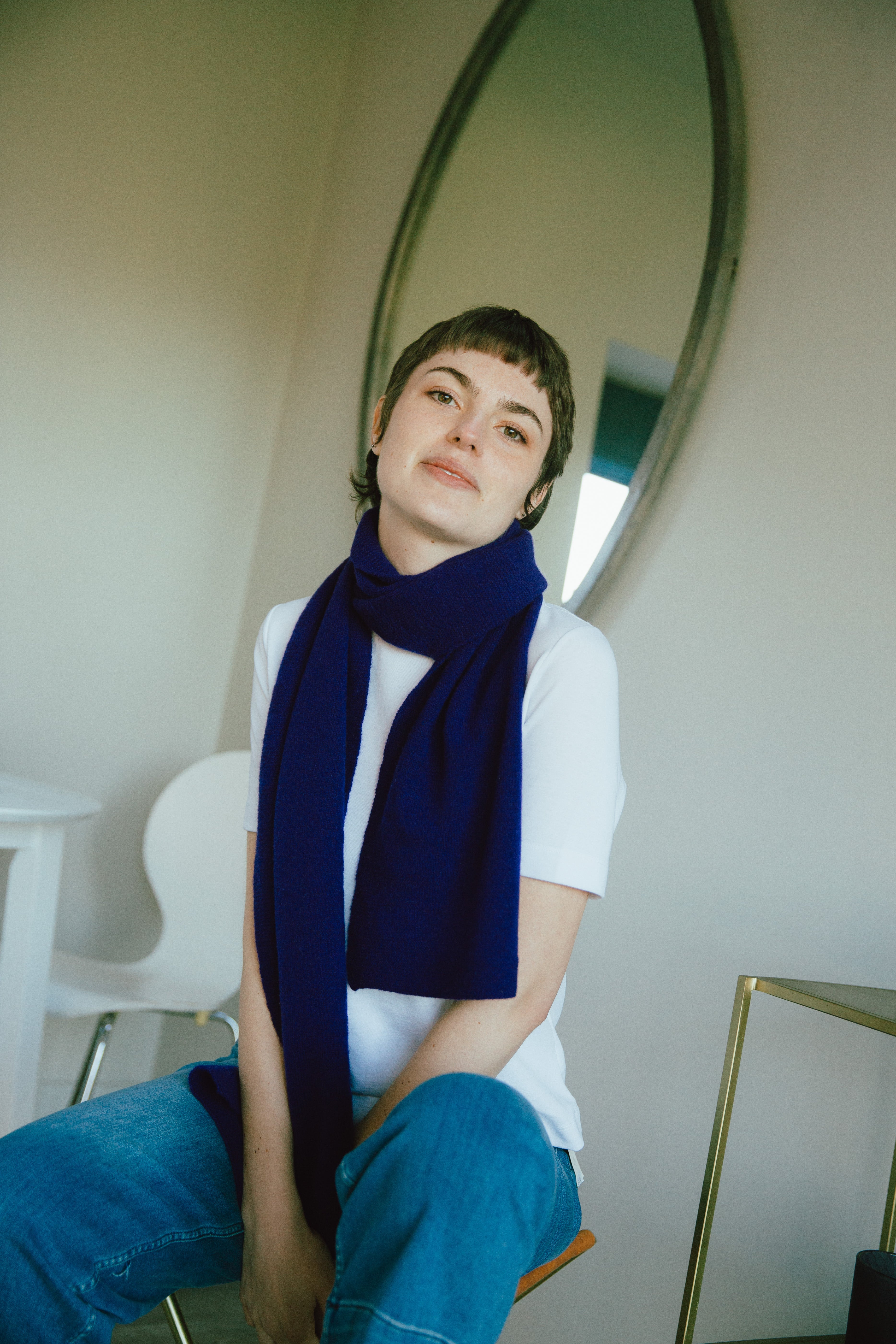Schal aus Merinowolle | lilablau | Corry Scarf Nightfall - Image 4
