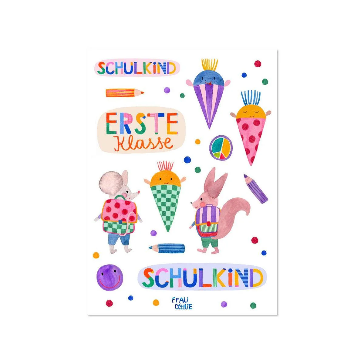 Spülmaschinenfeste Sticker Schulkind II - Image 2