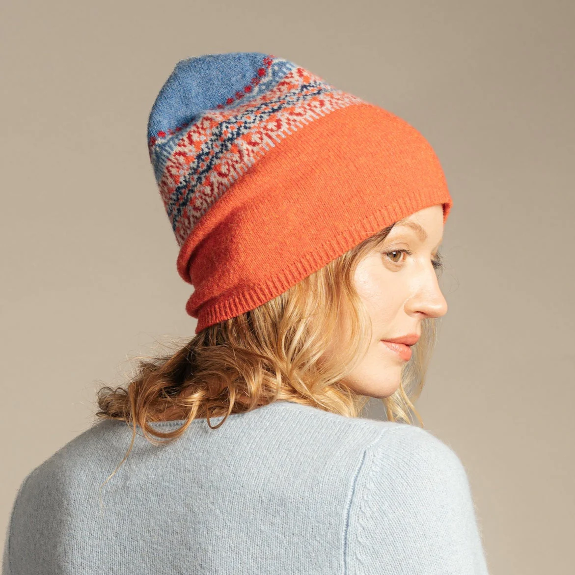 Alloa Beanie Blue-Bella - Image 3