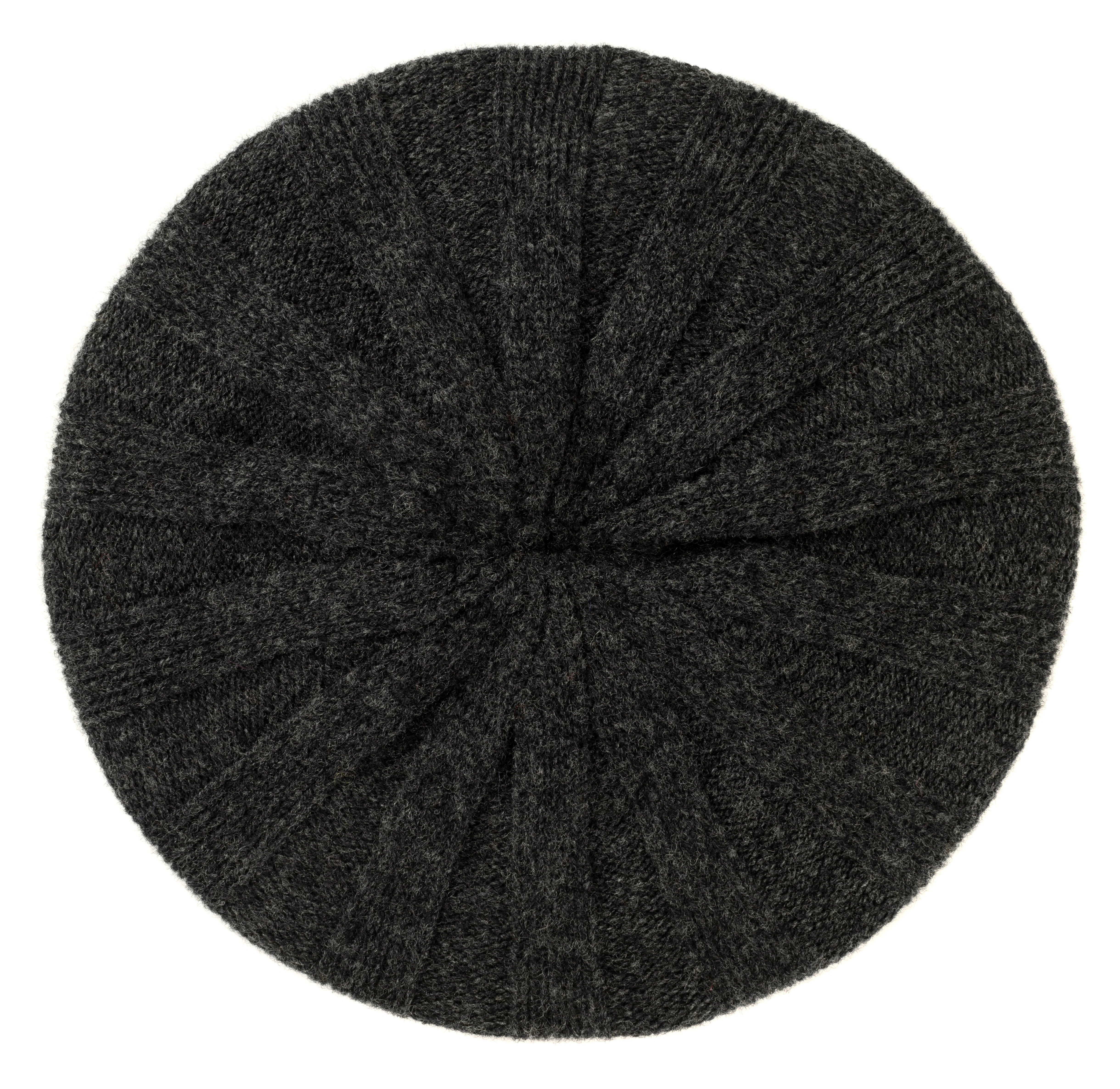 Bowden Rib Beret Charcoal