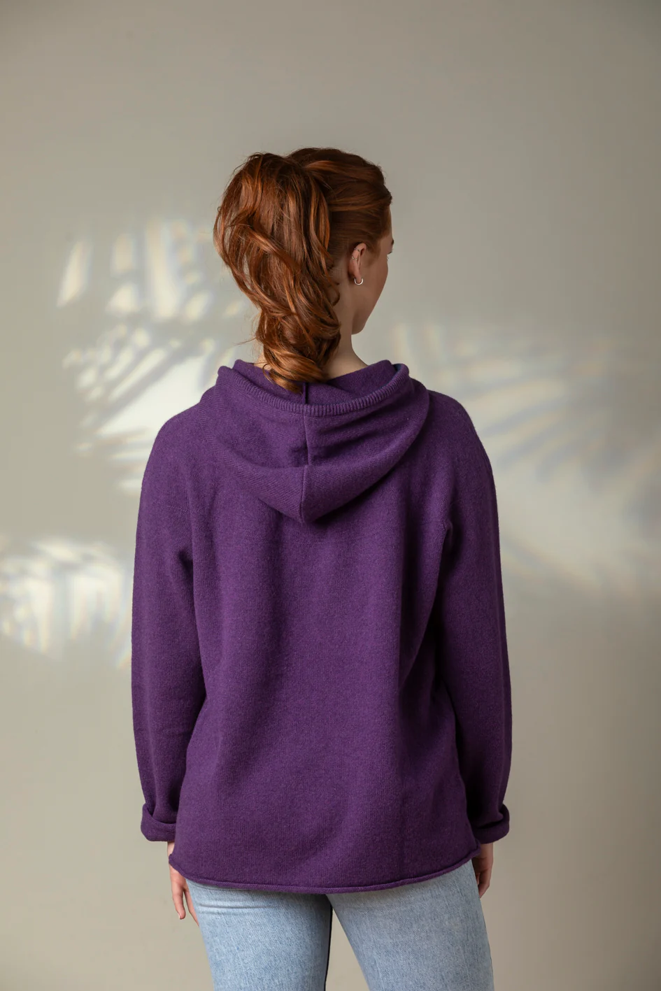Corry Hoody Sweater Aubergine - Image 19