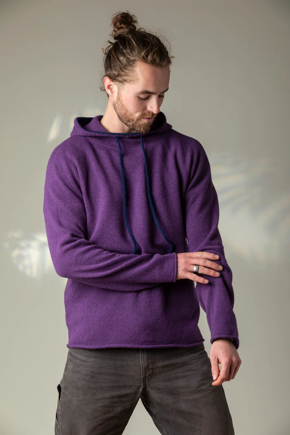 Corry Hoody Sweater Aubergine - Image 6