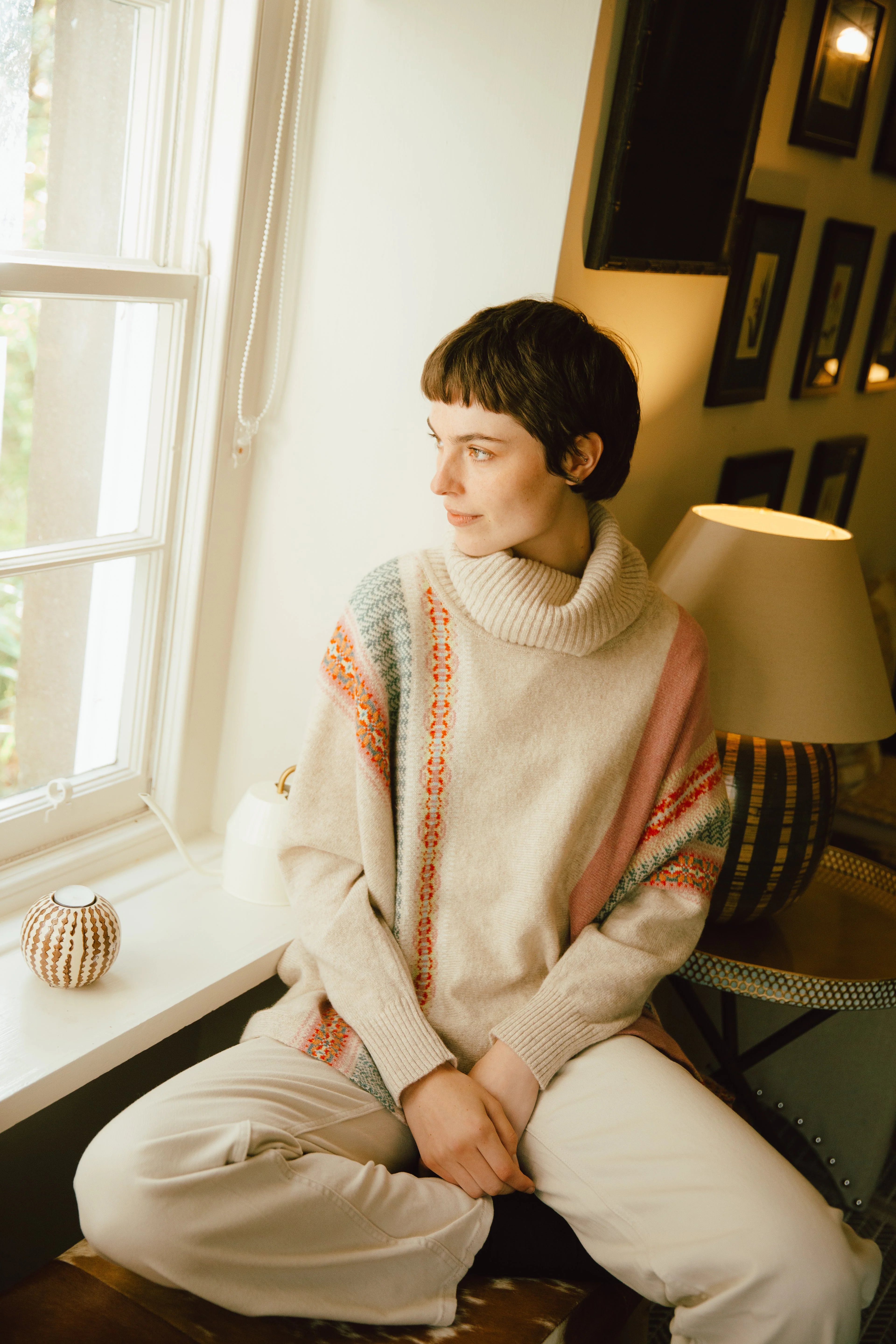 Montrose Cowl Sweater Honey - Image 2