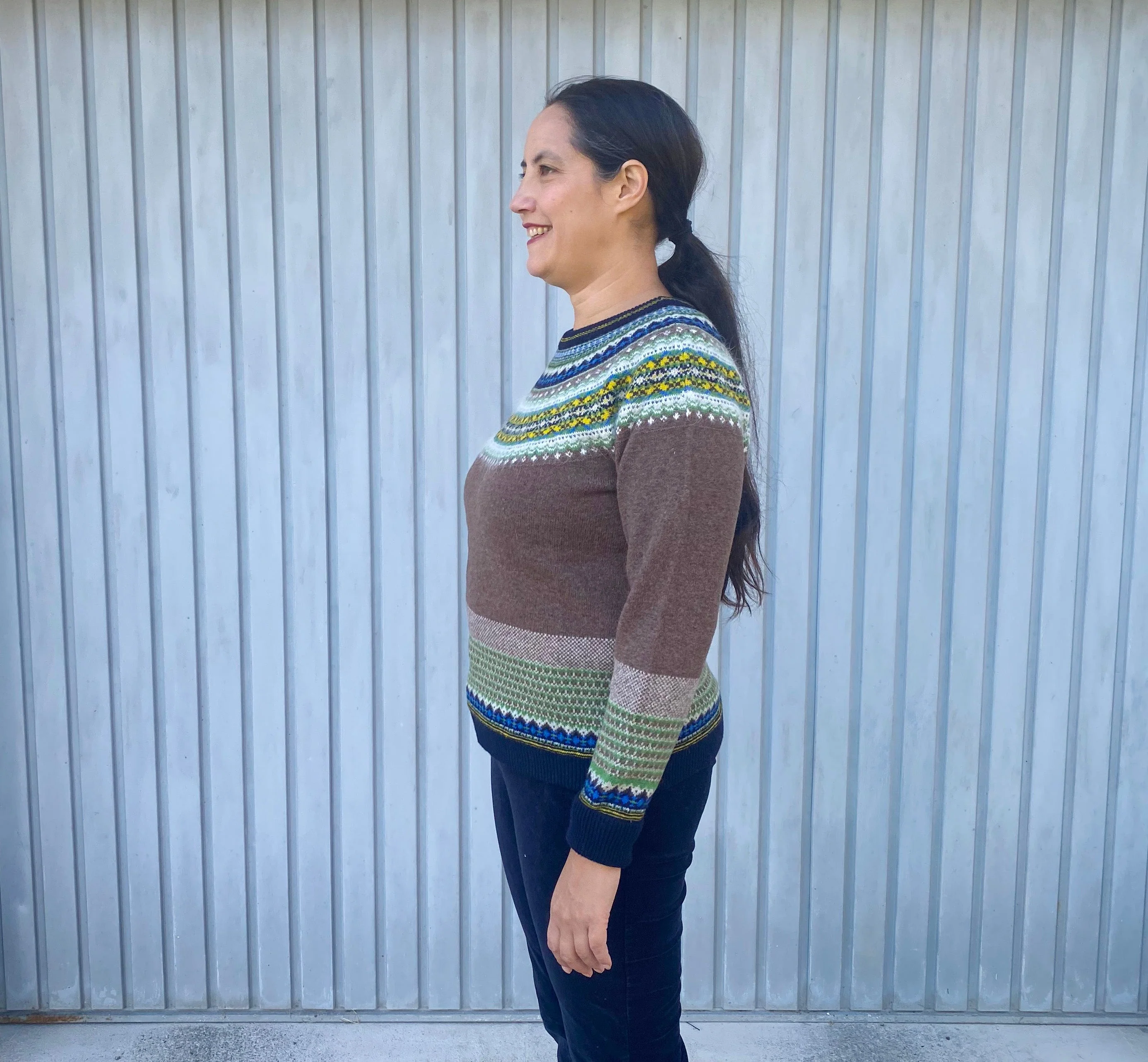 Pullover aus reiner Wolle - Alpine Harris Brown - Image 4