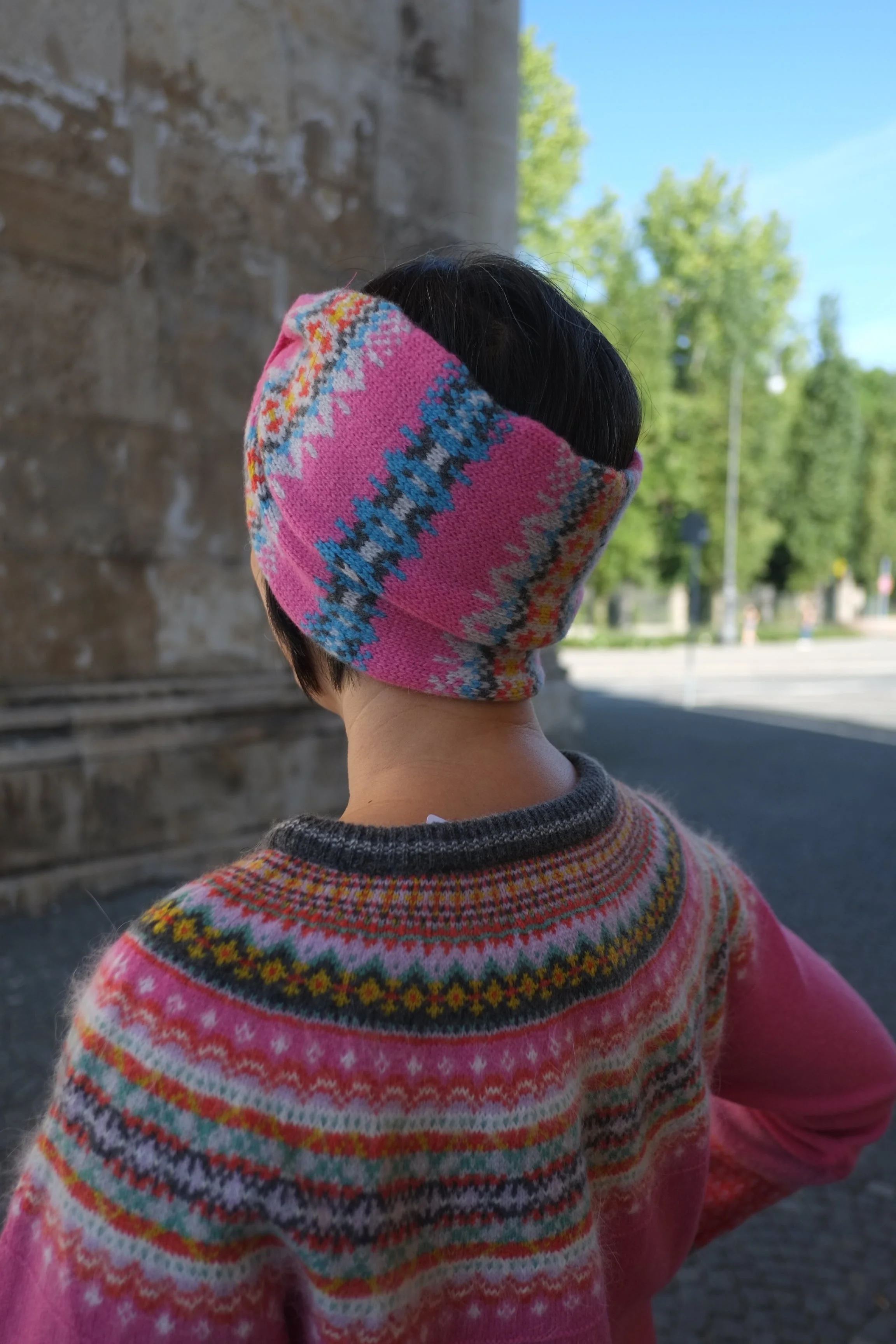 Stirnband aus Lammwolle | pink | Alloa Turban Hat Fiesta Dean - Image 3