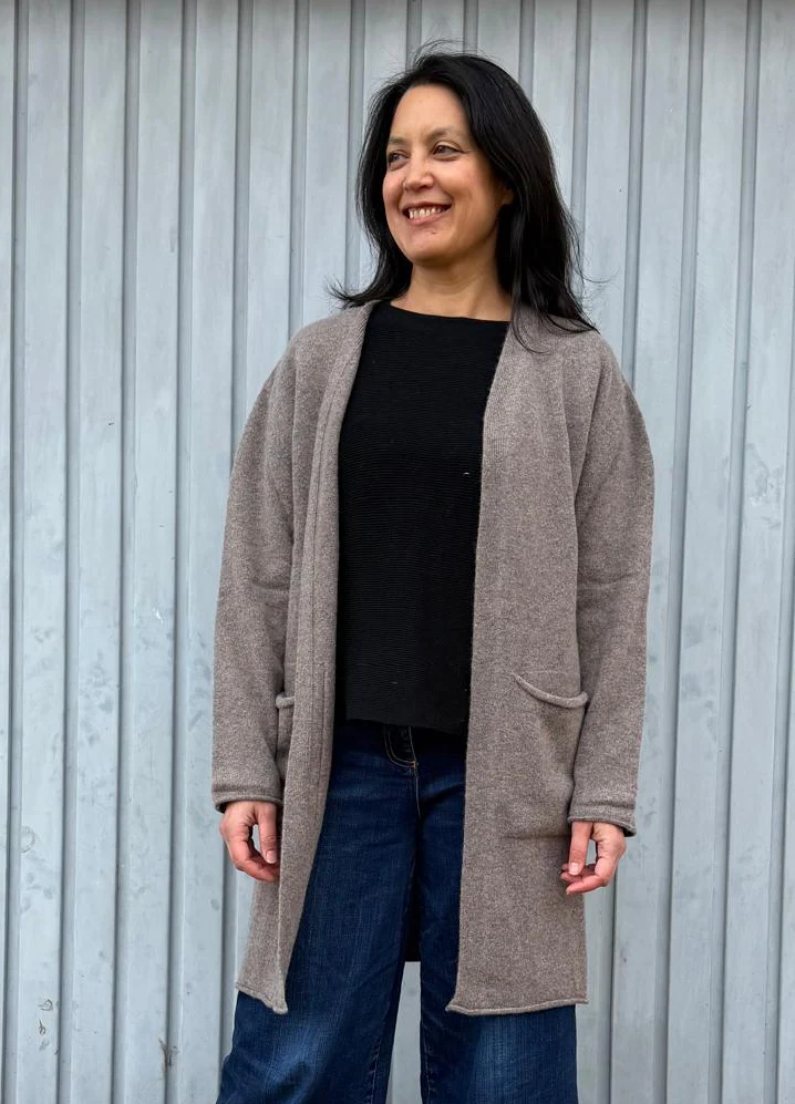 Strickmantel Corry Long Cardigan Vole
