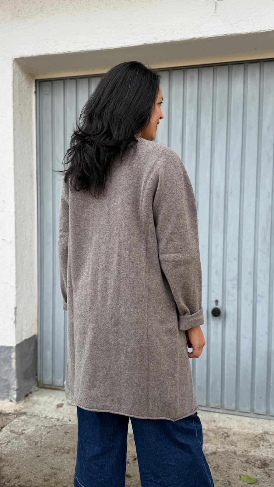 Strickmantel Corry Long Cardigan Vole - Image 5