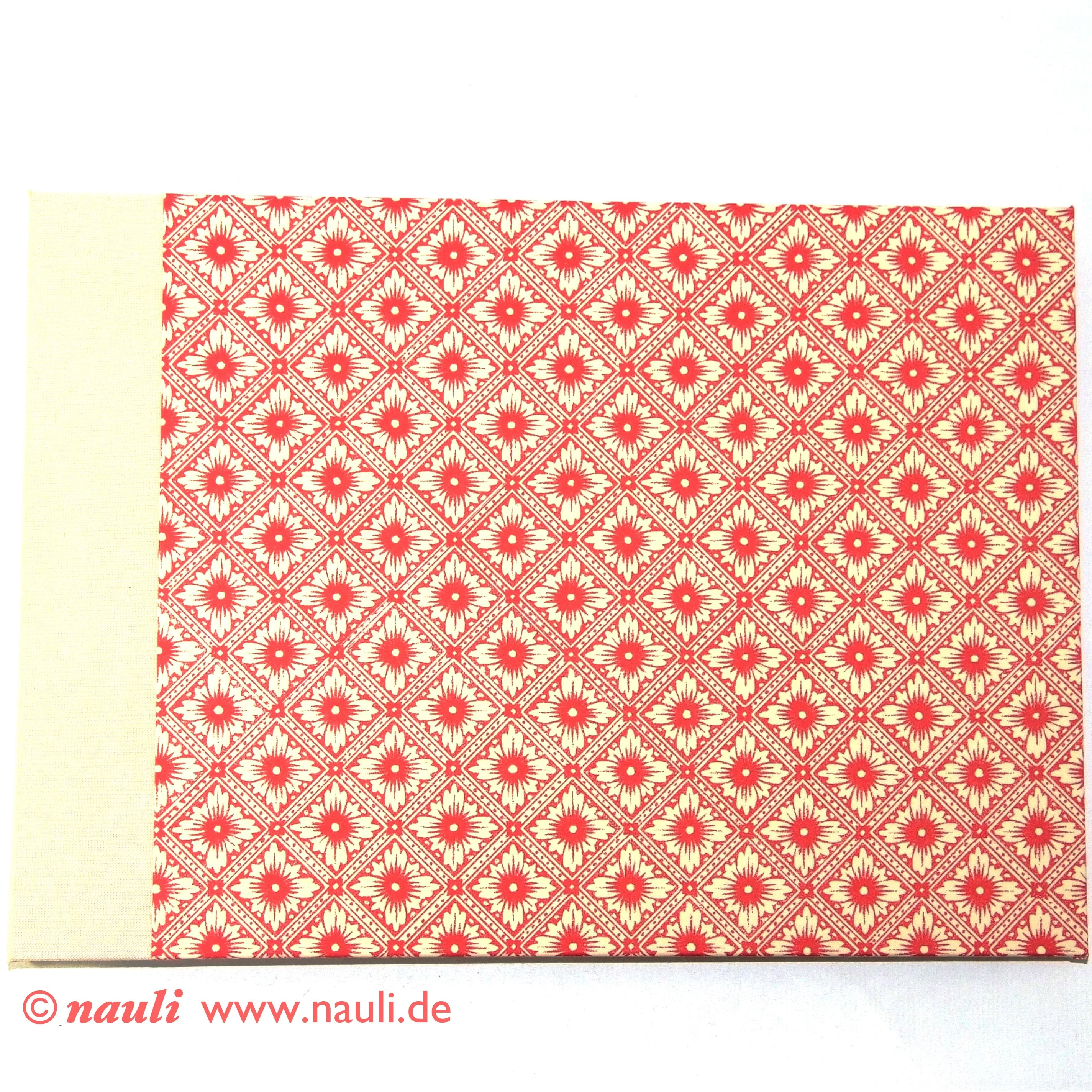 Fotoalbum DinA4 Java Blumen rot