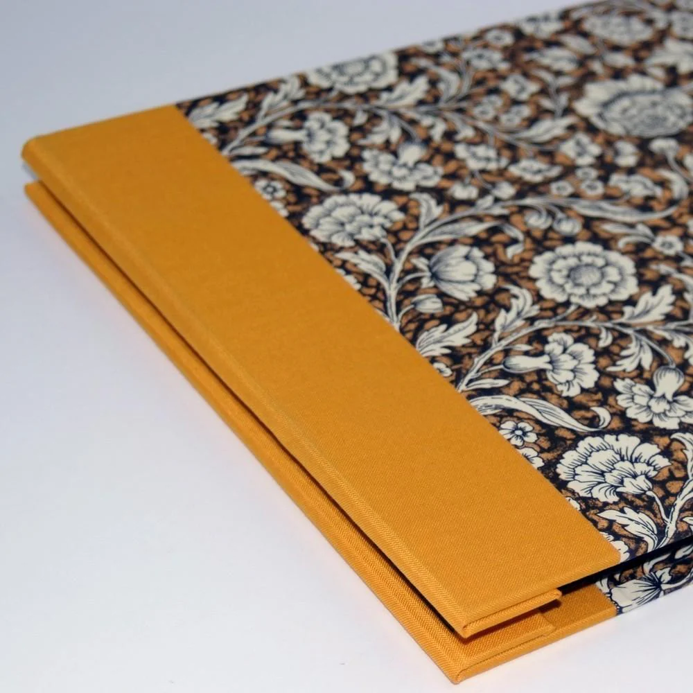 Fotoalbum DinA4 Renaissance Blumen braun gelb - Image 4
