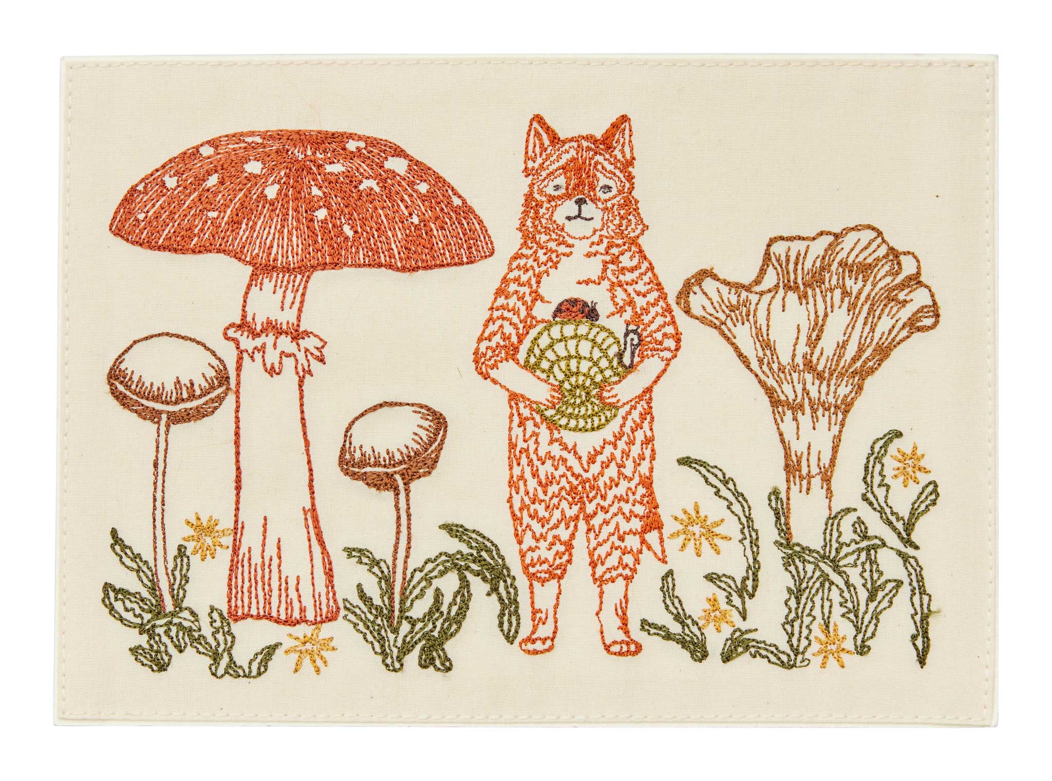Gesticktes Bild: Fuchs und Pilze - Image 3