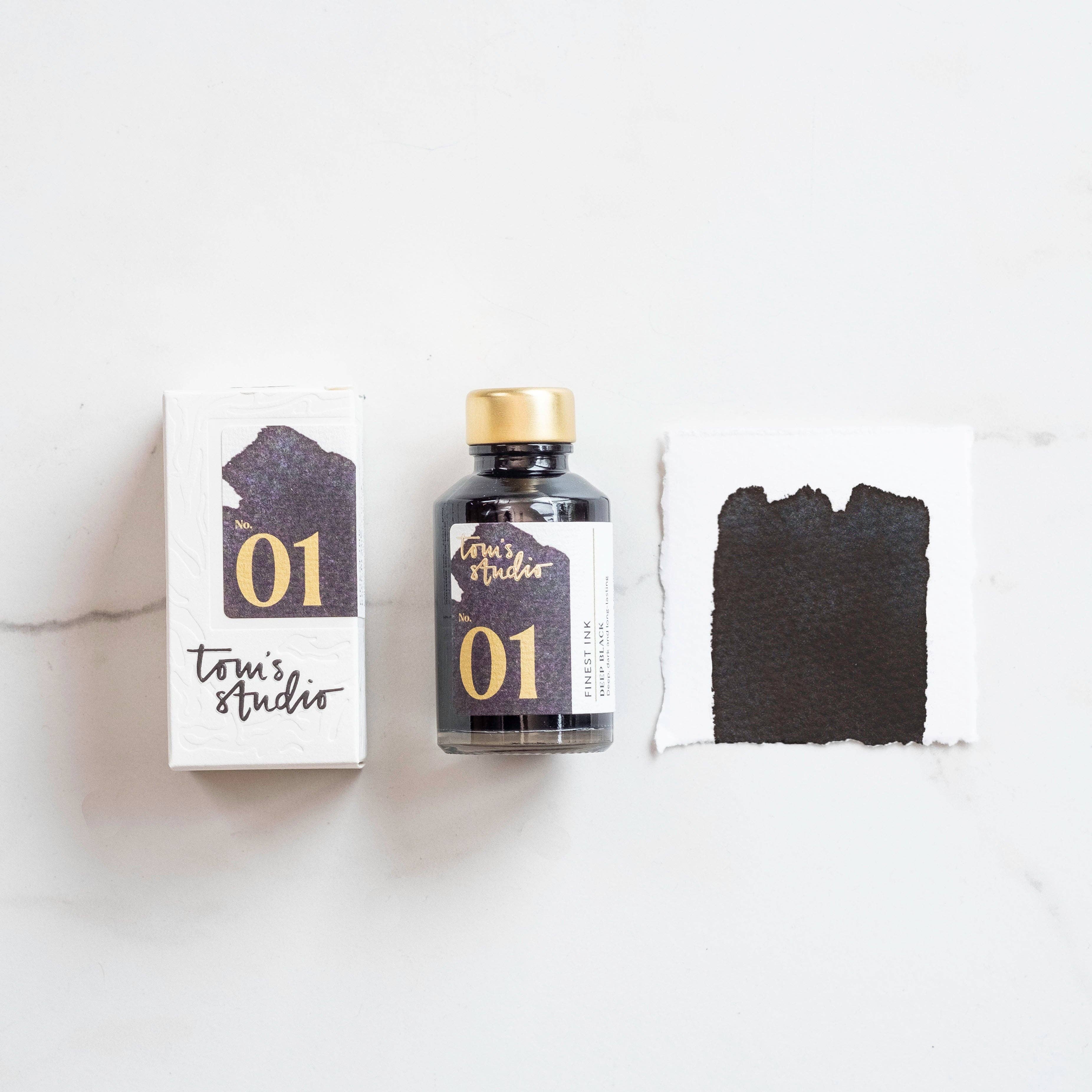 Fountain Pen Ink - 01 - Tiefschwarz - Deep Black