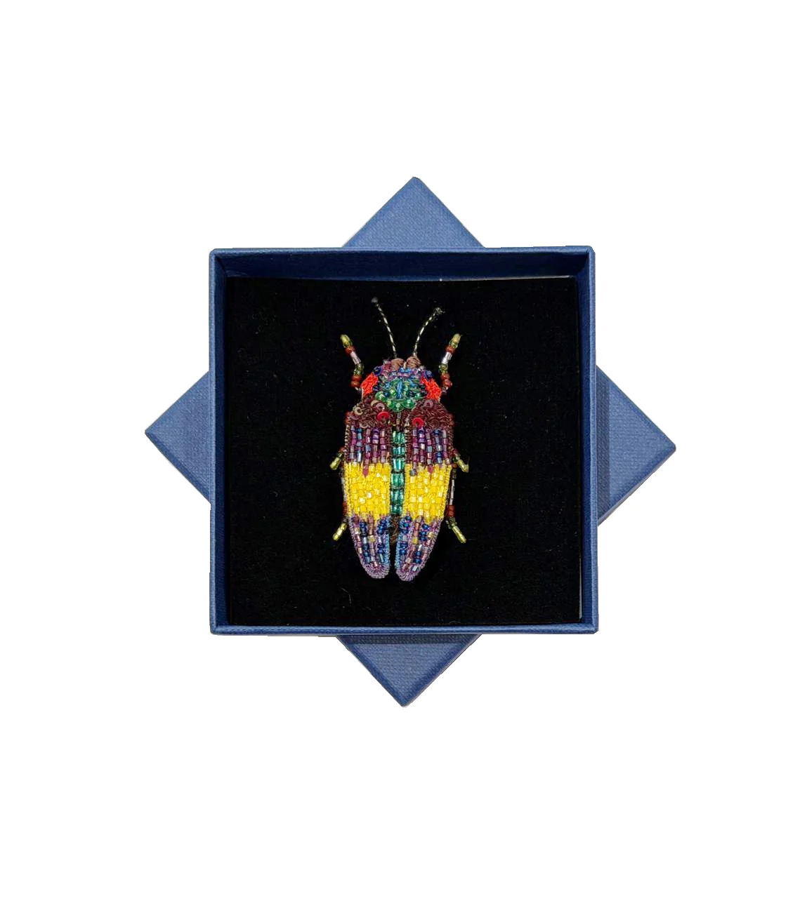 gestickte Brosche - Bunter Prachtkäfer - Image 4