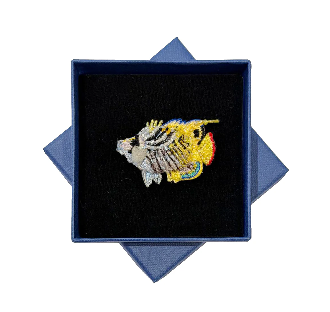 gestickte Brosche - Fähnchen-Falterfisch - Image 4