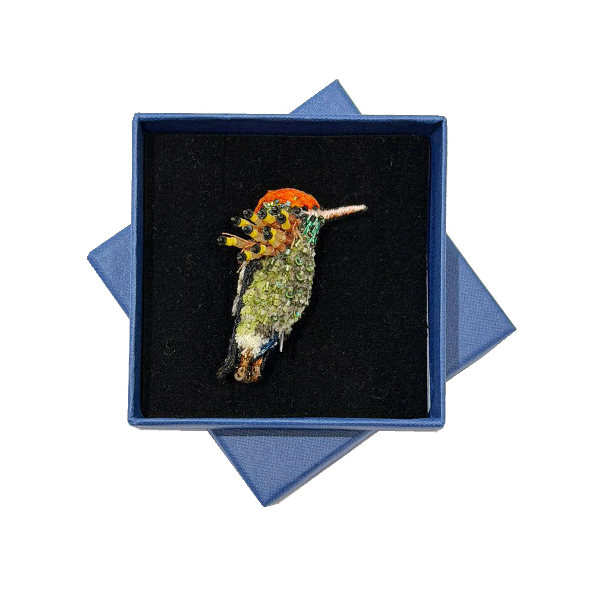 gestickte Brosche - Schmuckelfe - Kolibri - Image 3