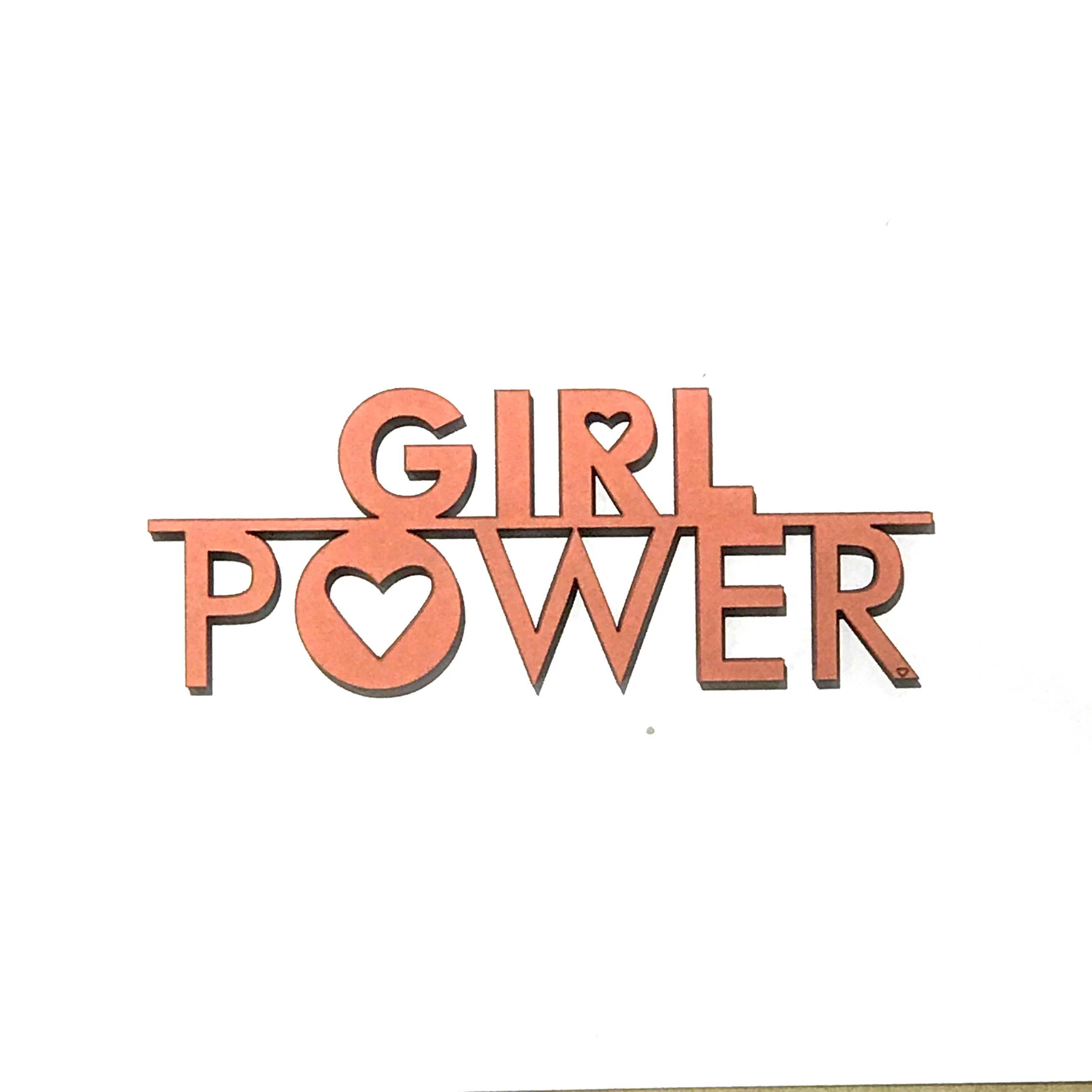 Girl Power Schriftzug aus Holz