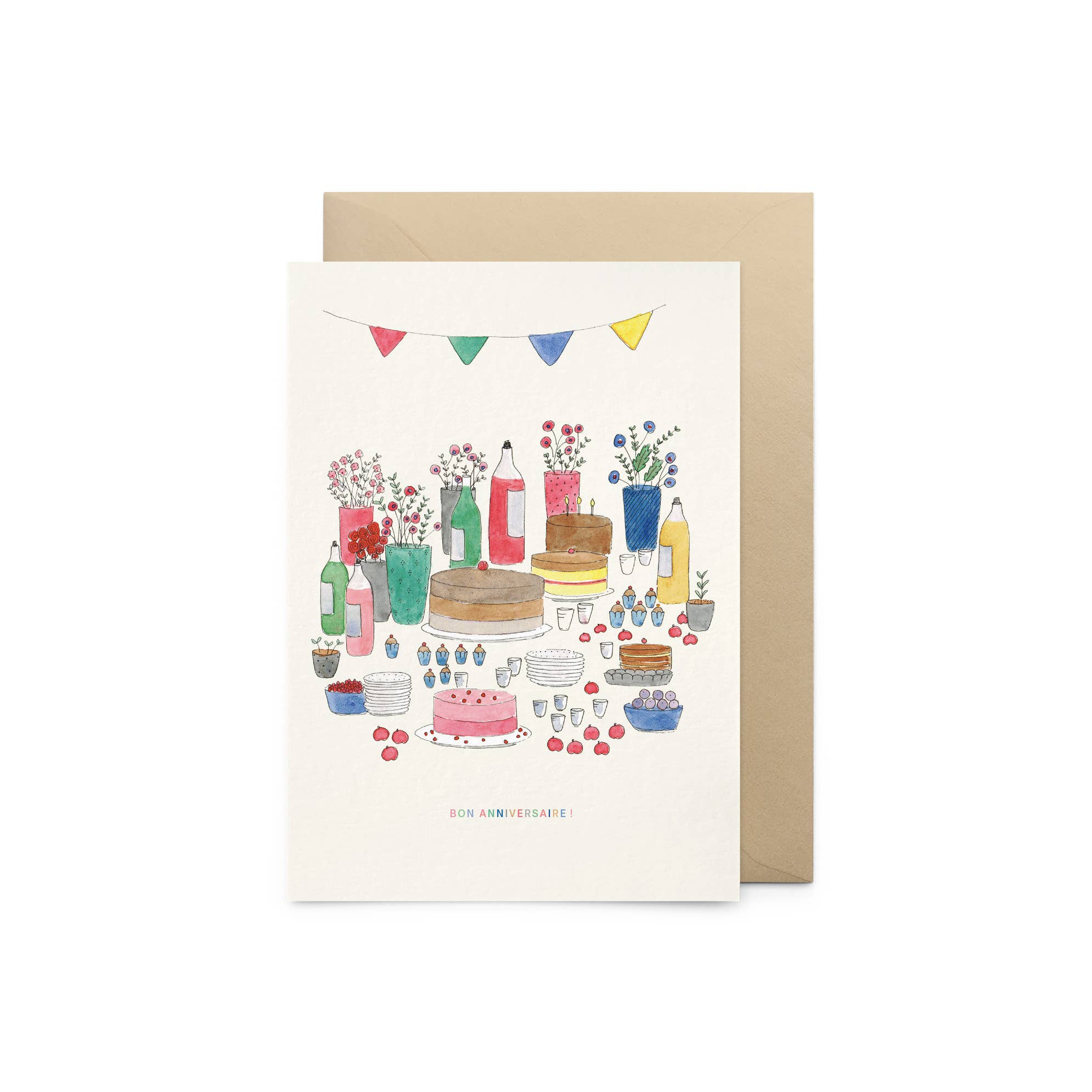 Geburtstagskarte | BON ANNIVERSAIRE! | Geburtstagstafel