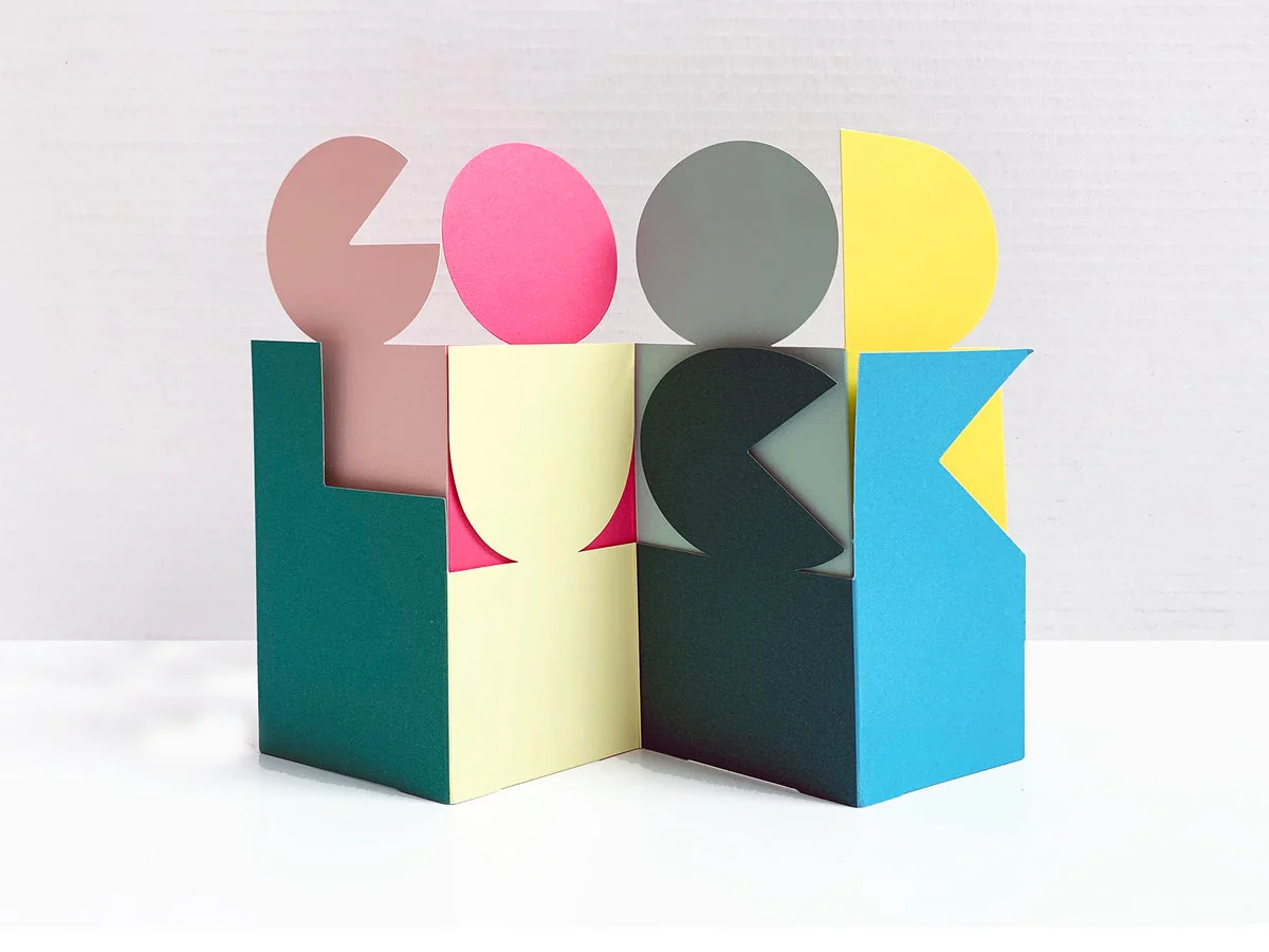 Good Luck -  Cut Out Karte