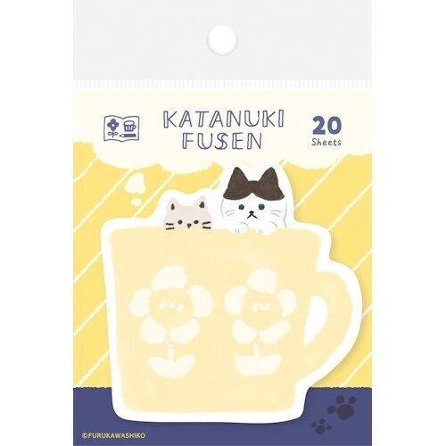 Haftnotizblock Tasse mit Katzen