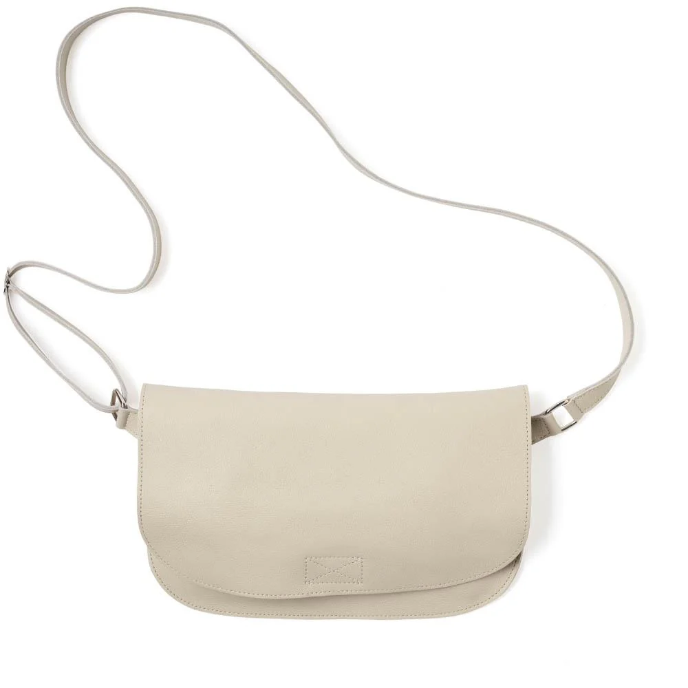 Handtasche aus Leder - Lazy Boy - Zement
