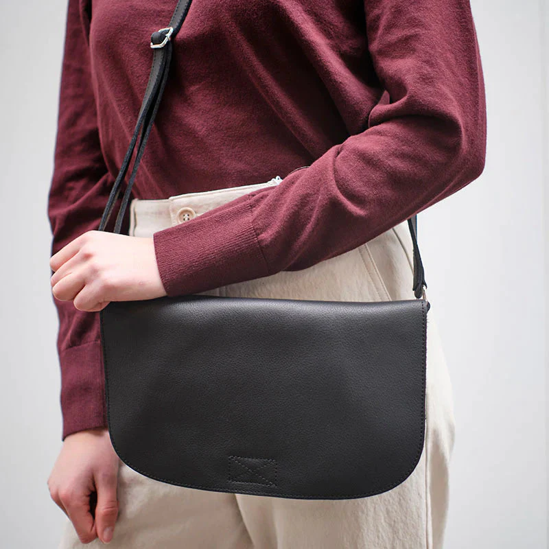 Handtasche aus Leder - Lazy Boy - Cross Body Bag - schwarz - Image 4