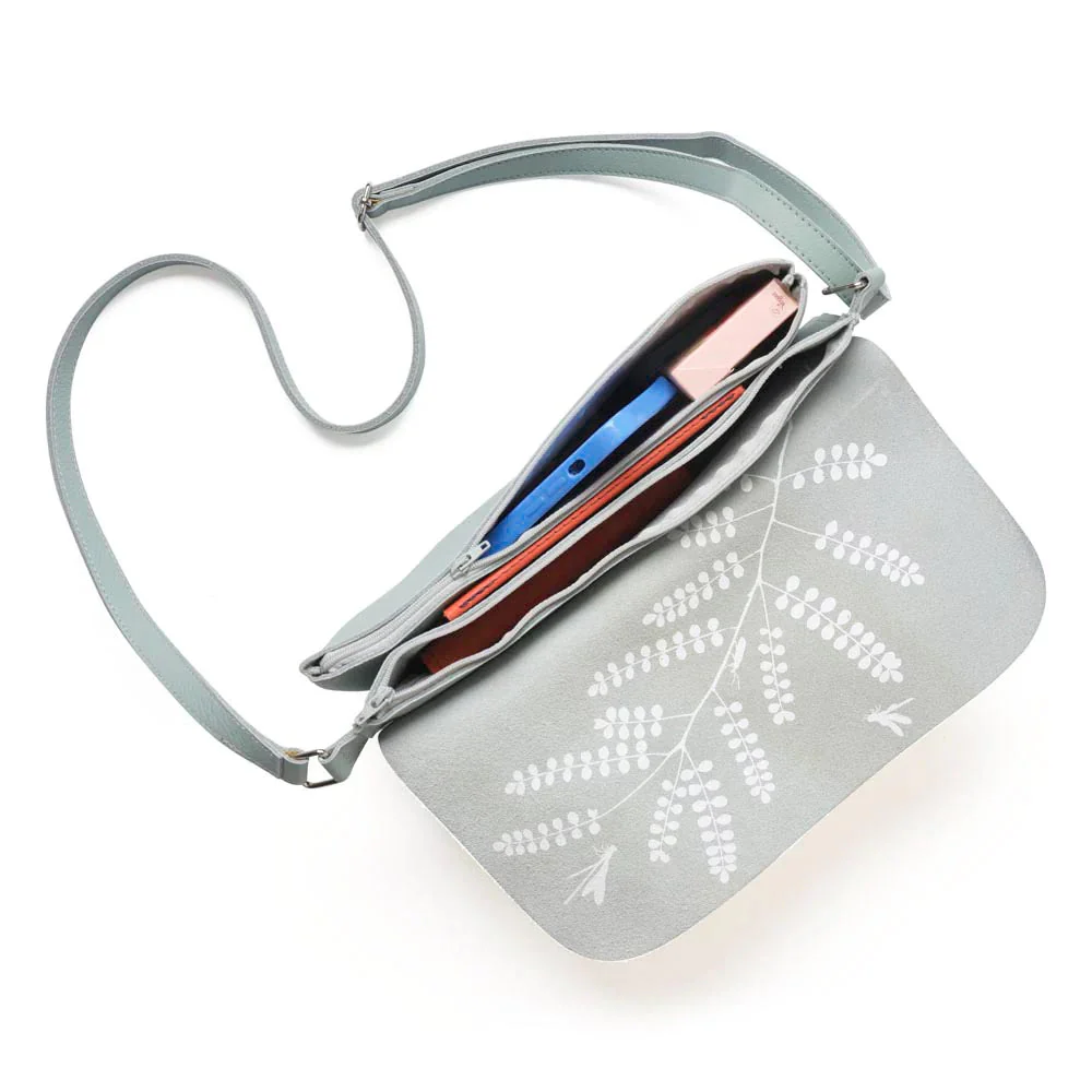 Ledertasche Double Up Hellblau Mint – Keecie - Image 4