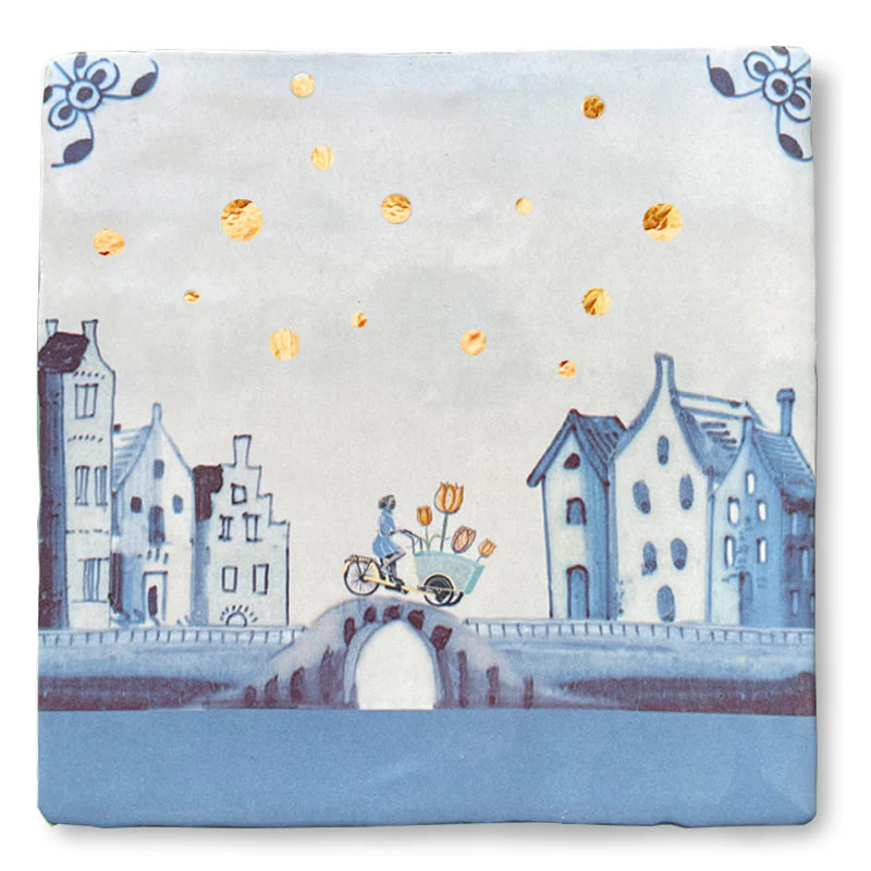 Happy Vibes in Amsterdam - Tulips on the way mit Gold - StoryTiles