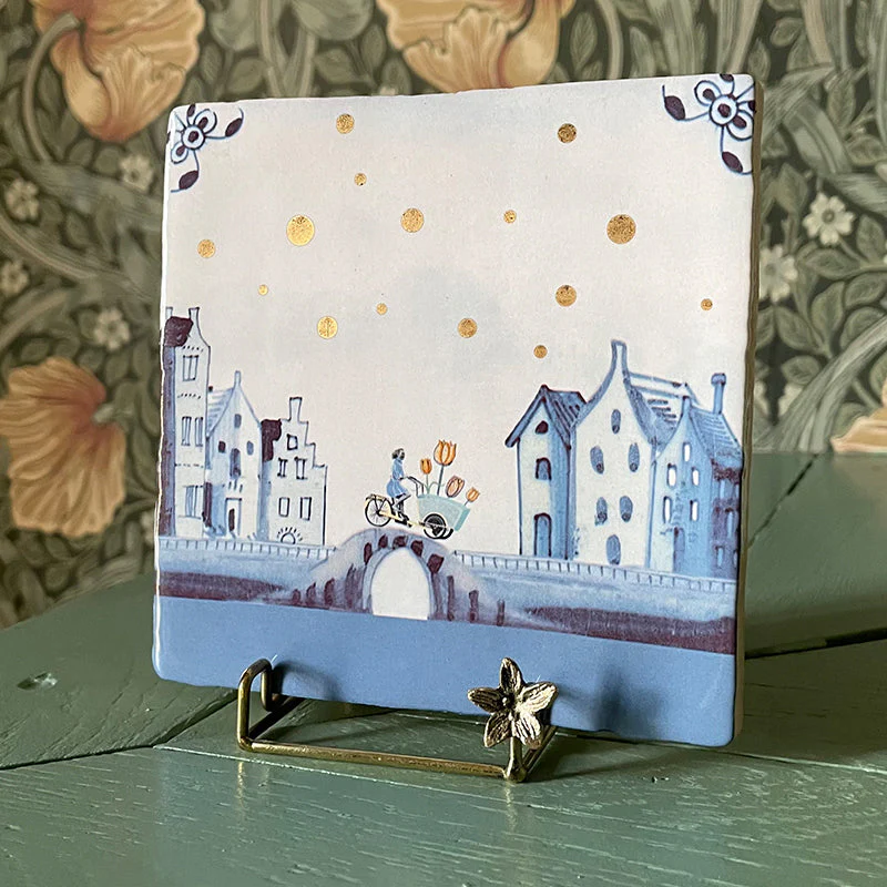 Happy Vibes in Amsterdam - Tulips on the way mit Gold - StoryTiles - Image 2