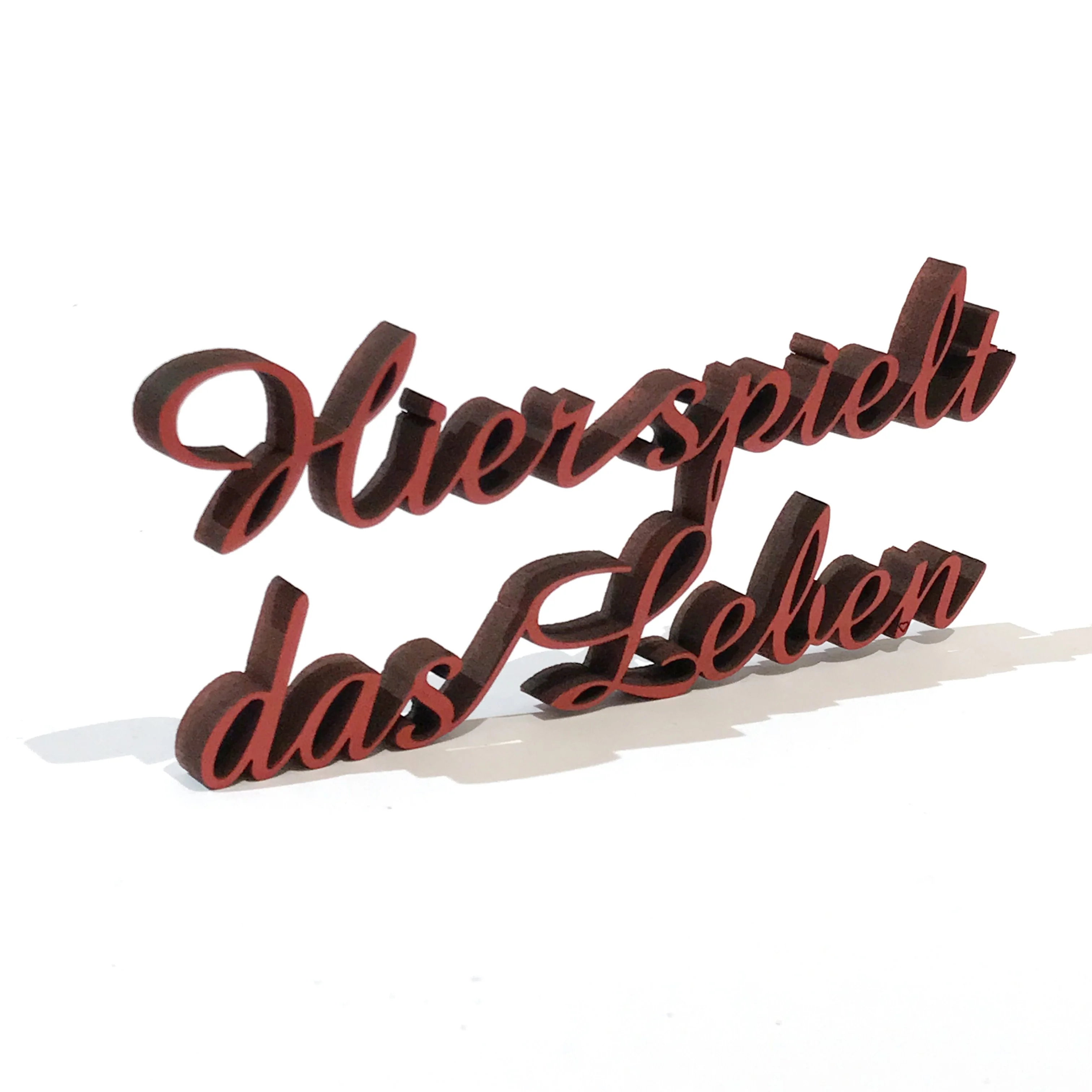 Hier spielt das Leben - Schriftzug aus Holz - Image 2